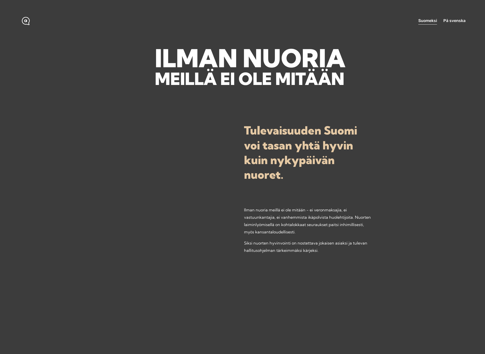 Skärmdump för ilmannuoria.fi