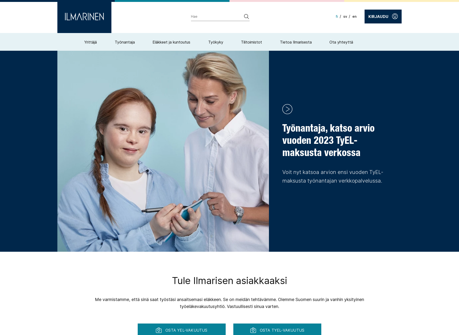 Screenshot for ilmarinen.fi