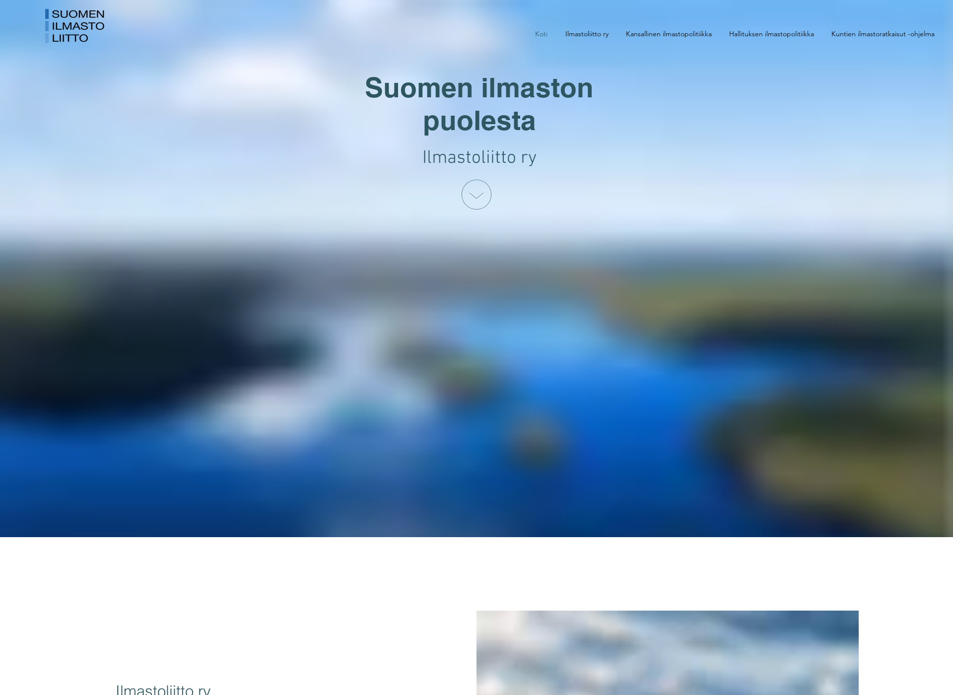 Screenshot for ilmastoliitto.fi