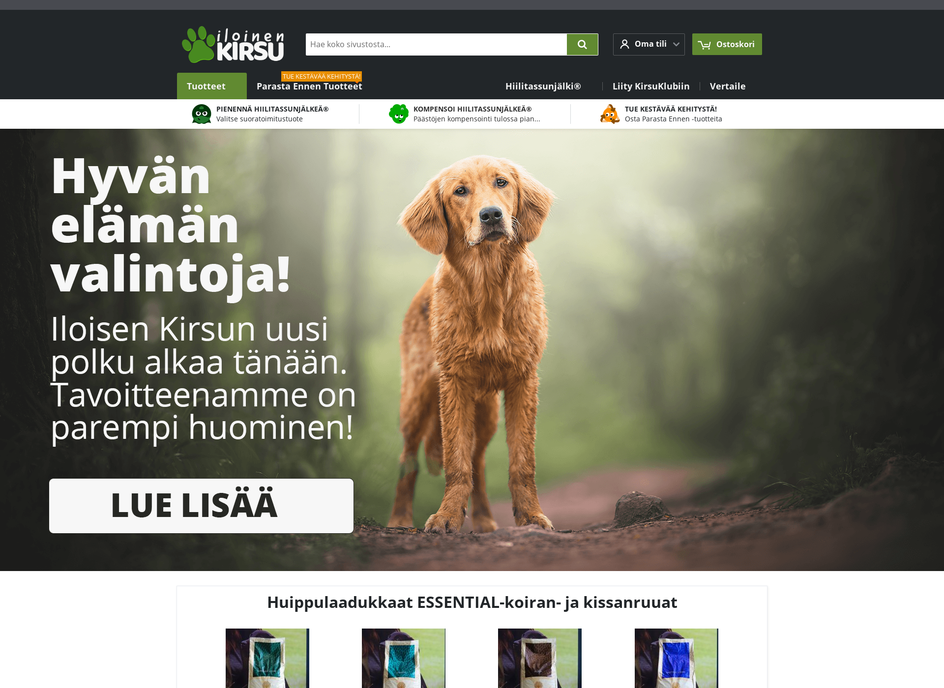 Screenshot for iloinenkirsu.fi