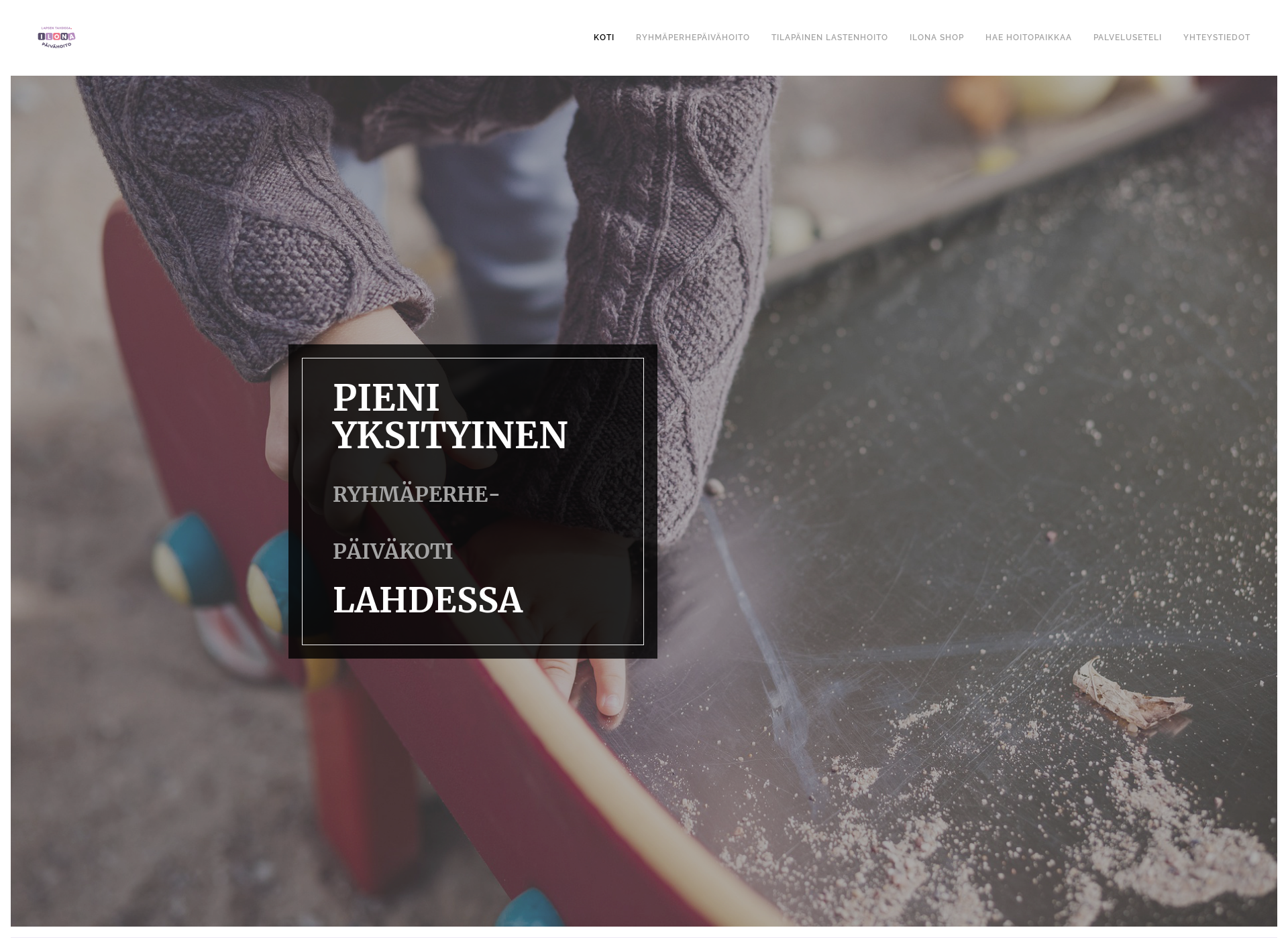 Screenshot for ilonapaivahoito.fi