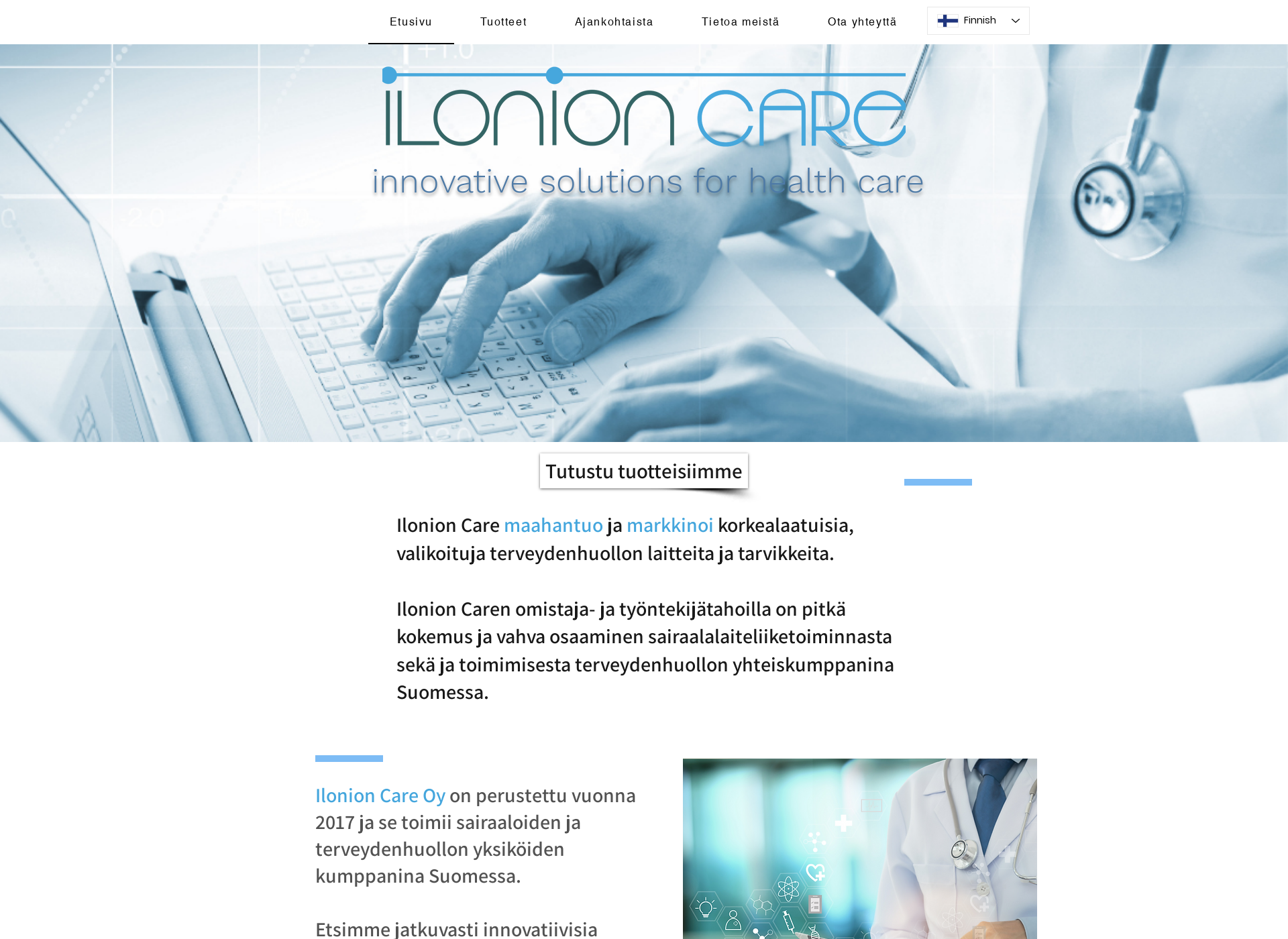 Screenshot for ilonioncare.fi