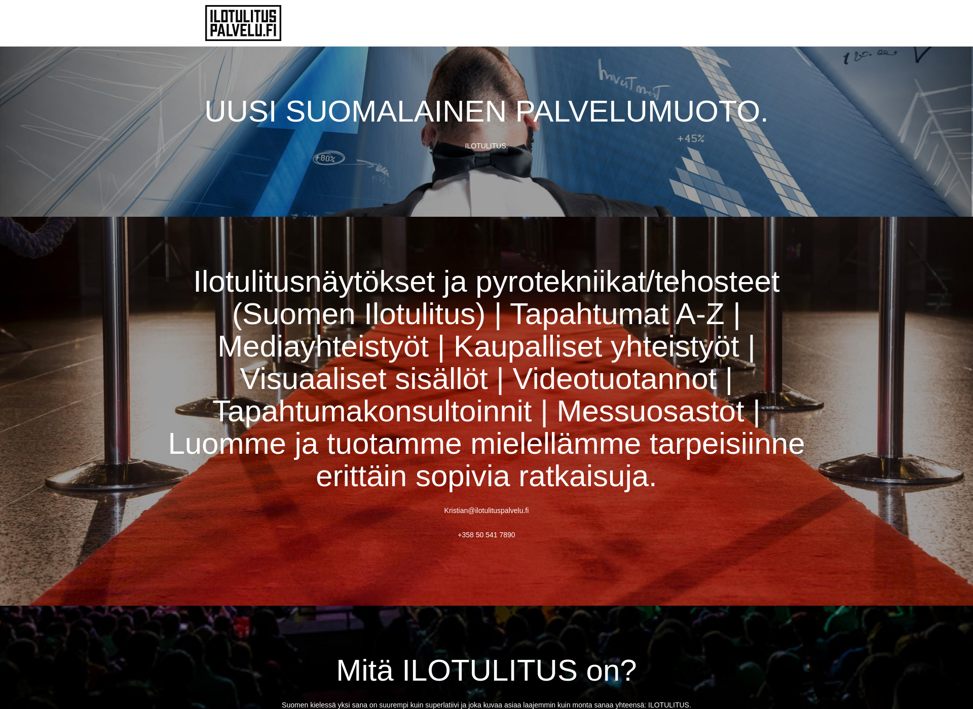 Näyttökuva ilotulituspalvelu.fi