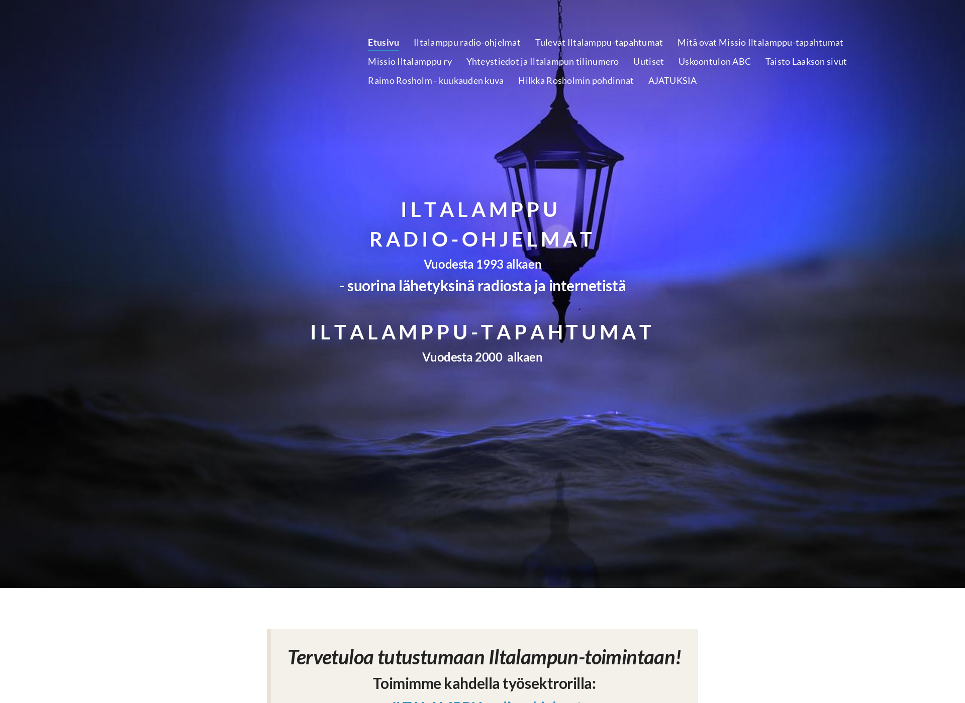 Screenshot for iltalamppu.fi