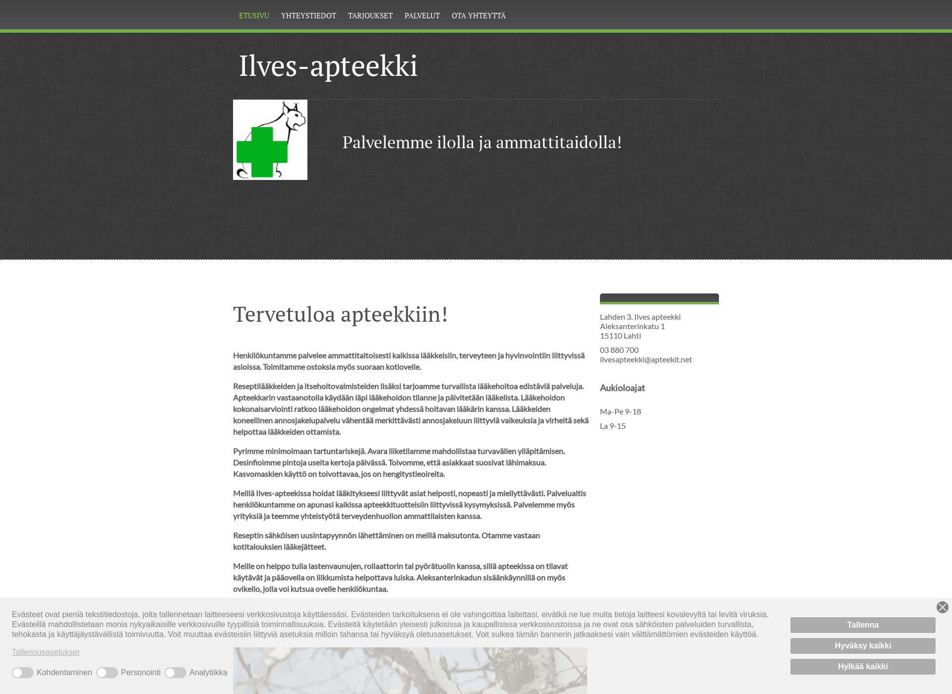Screenshot for ilvesapteekki.fi