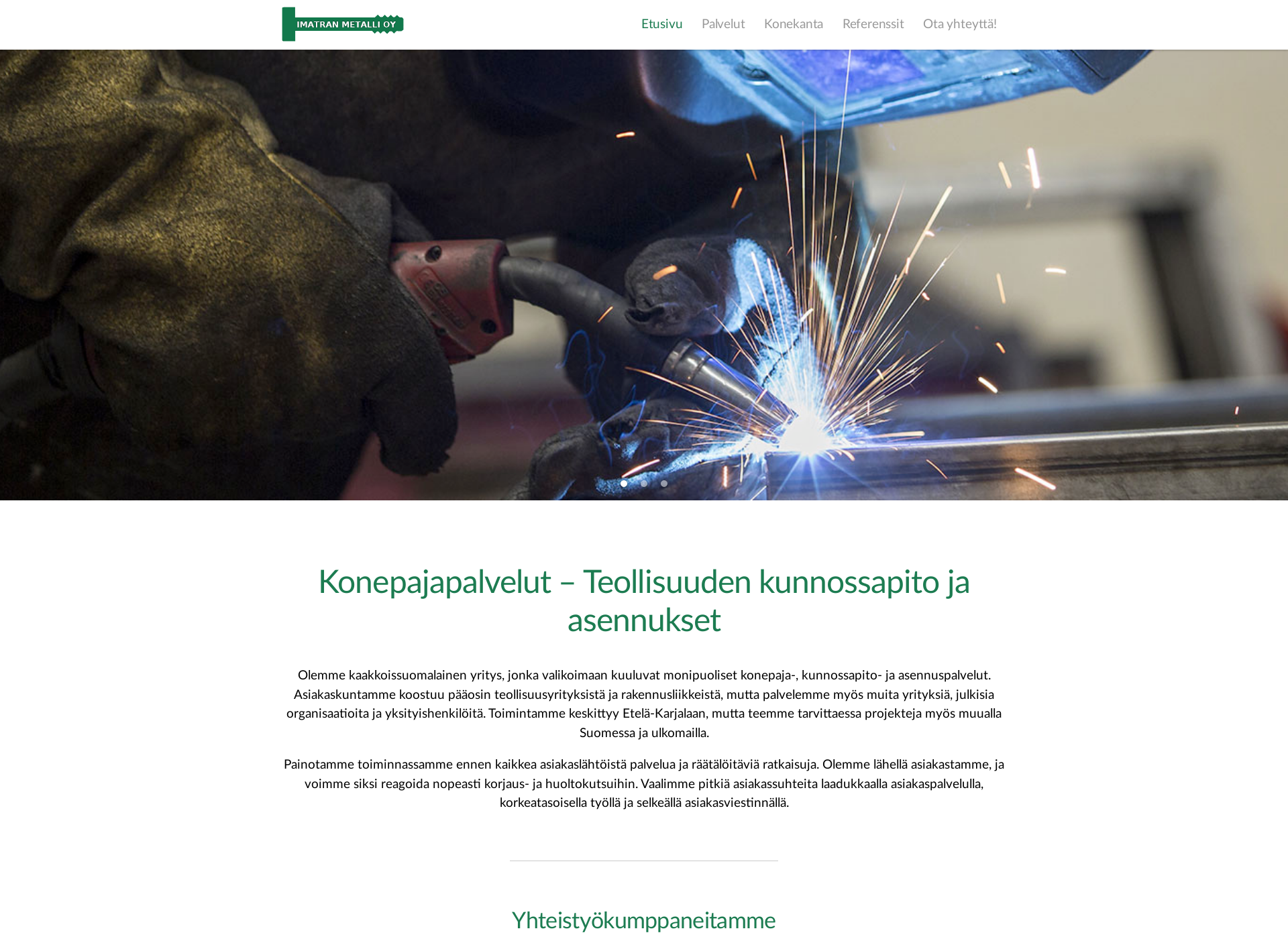Screenshot for imatranmetalli.fi