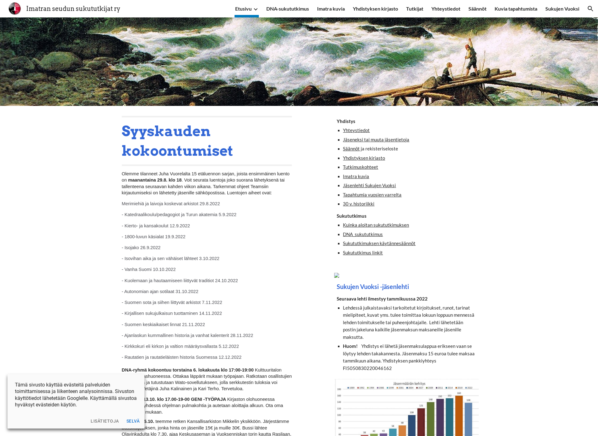 Screenshot for imatranseudunsukututkijat.fi