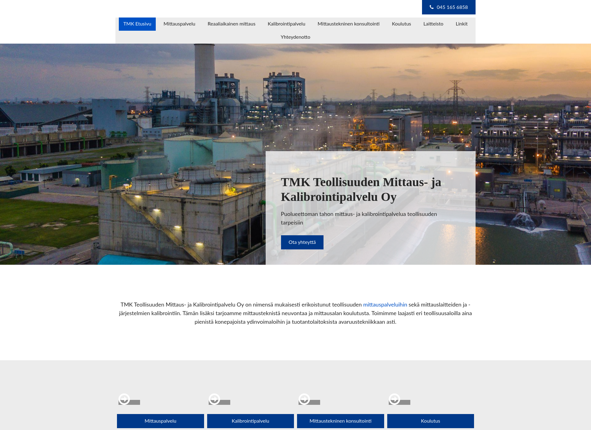 Skärmdump för imc-service.fi