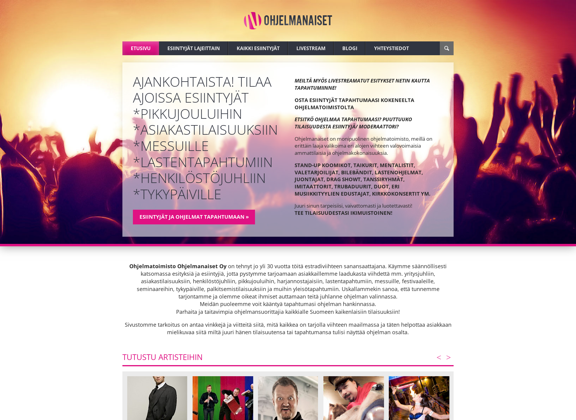 Skärmdump för imitaattori.fi