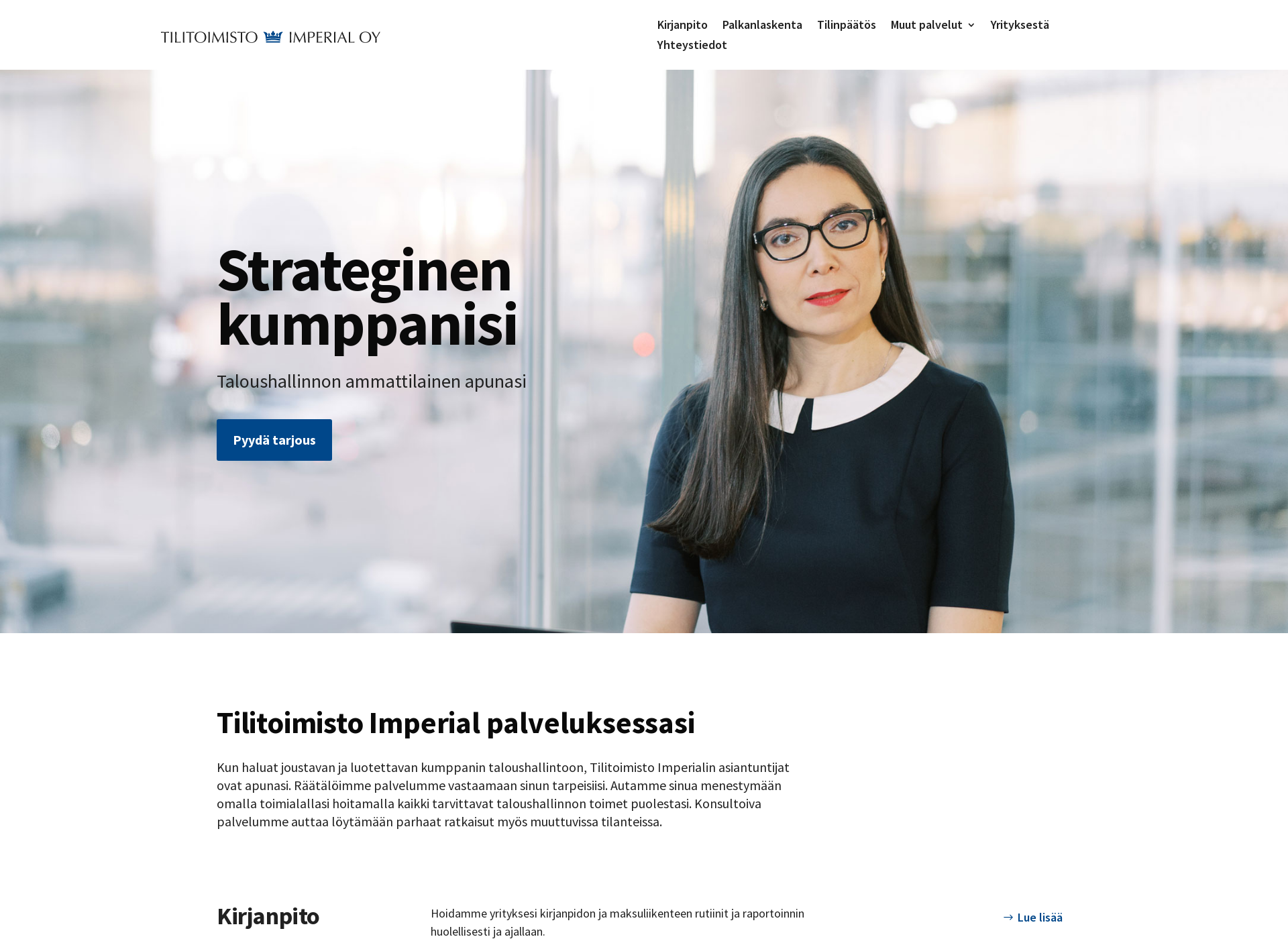 Skärmdump för imperialtili.fi