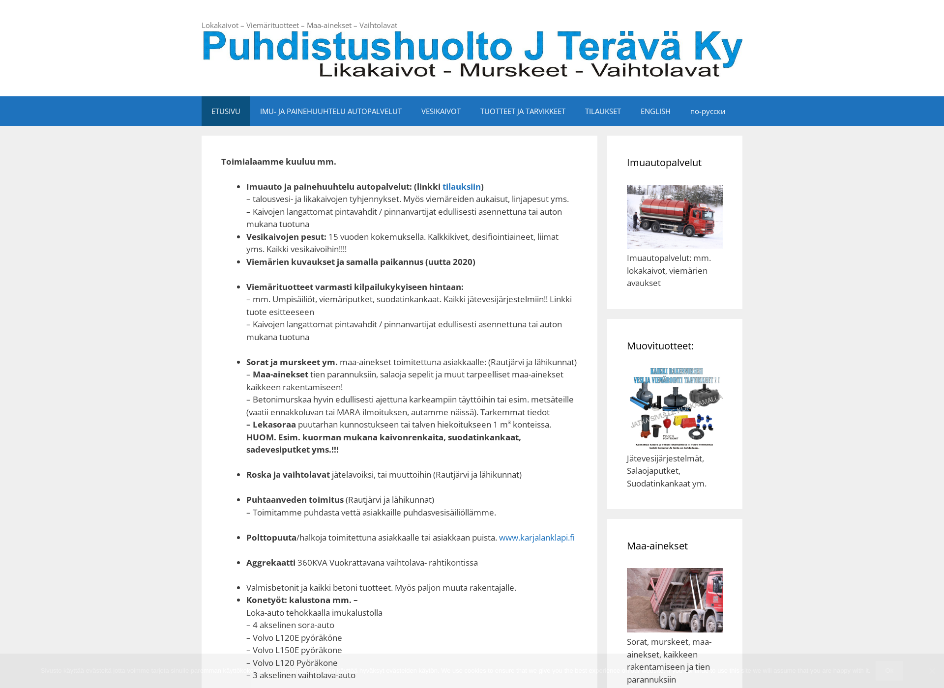 Screenshot for imua.fi