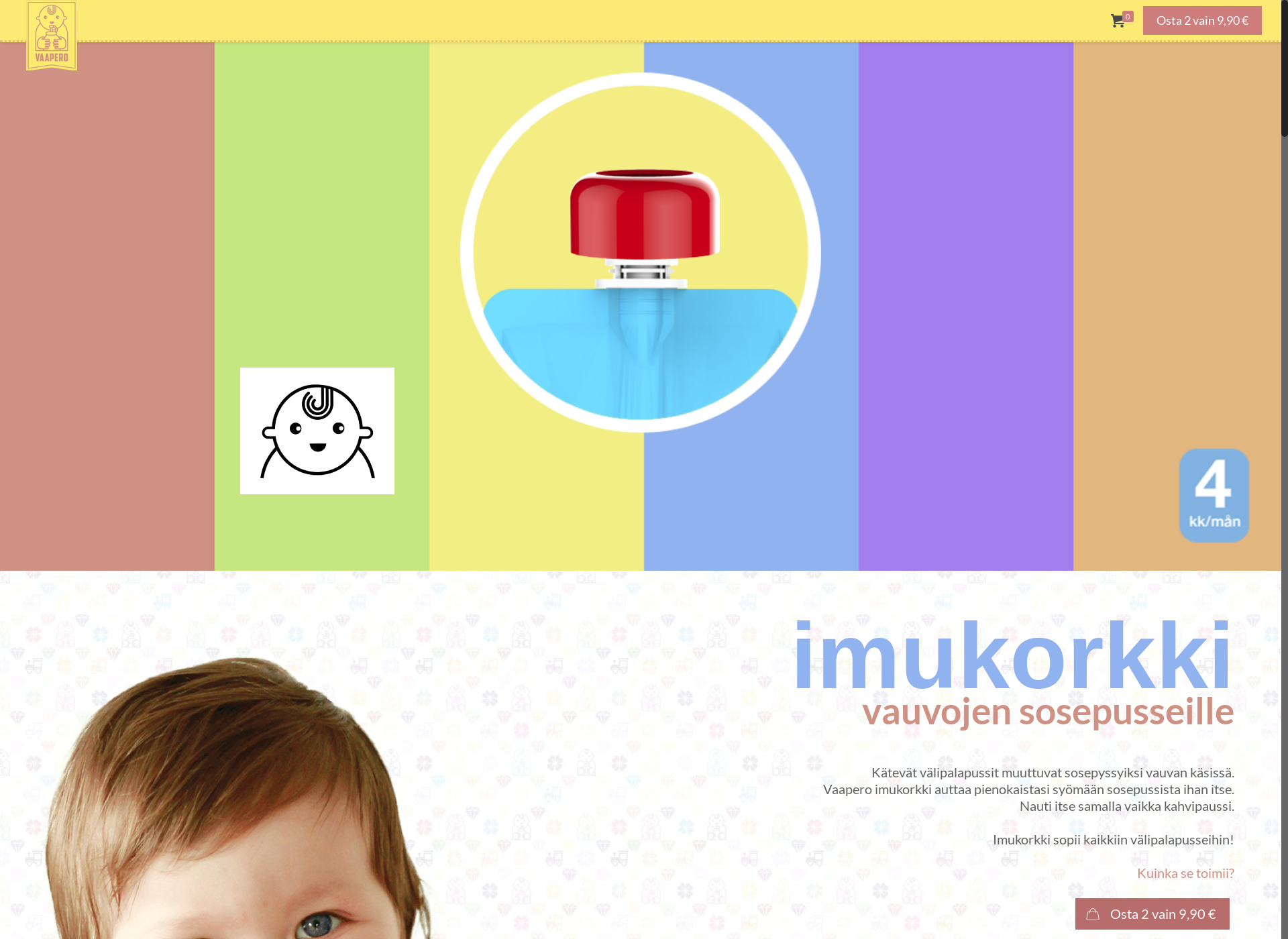 Screenshot for imukorkki.fi