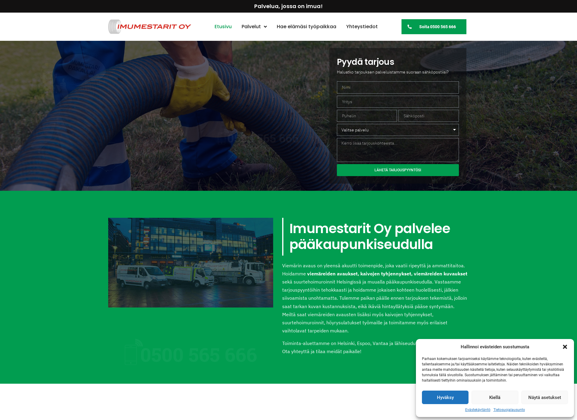 Screenshot for imumestarit.fi