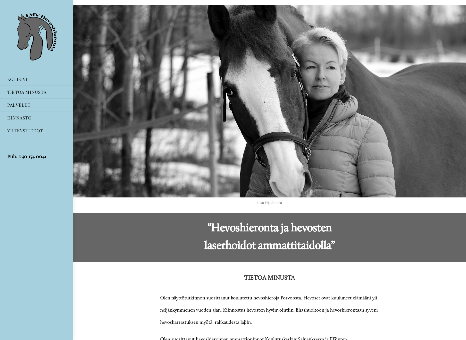 Skärmdump för imvhevoshieronta.fi