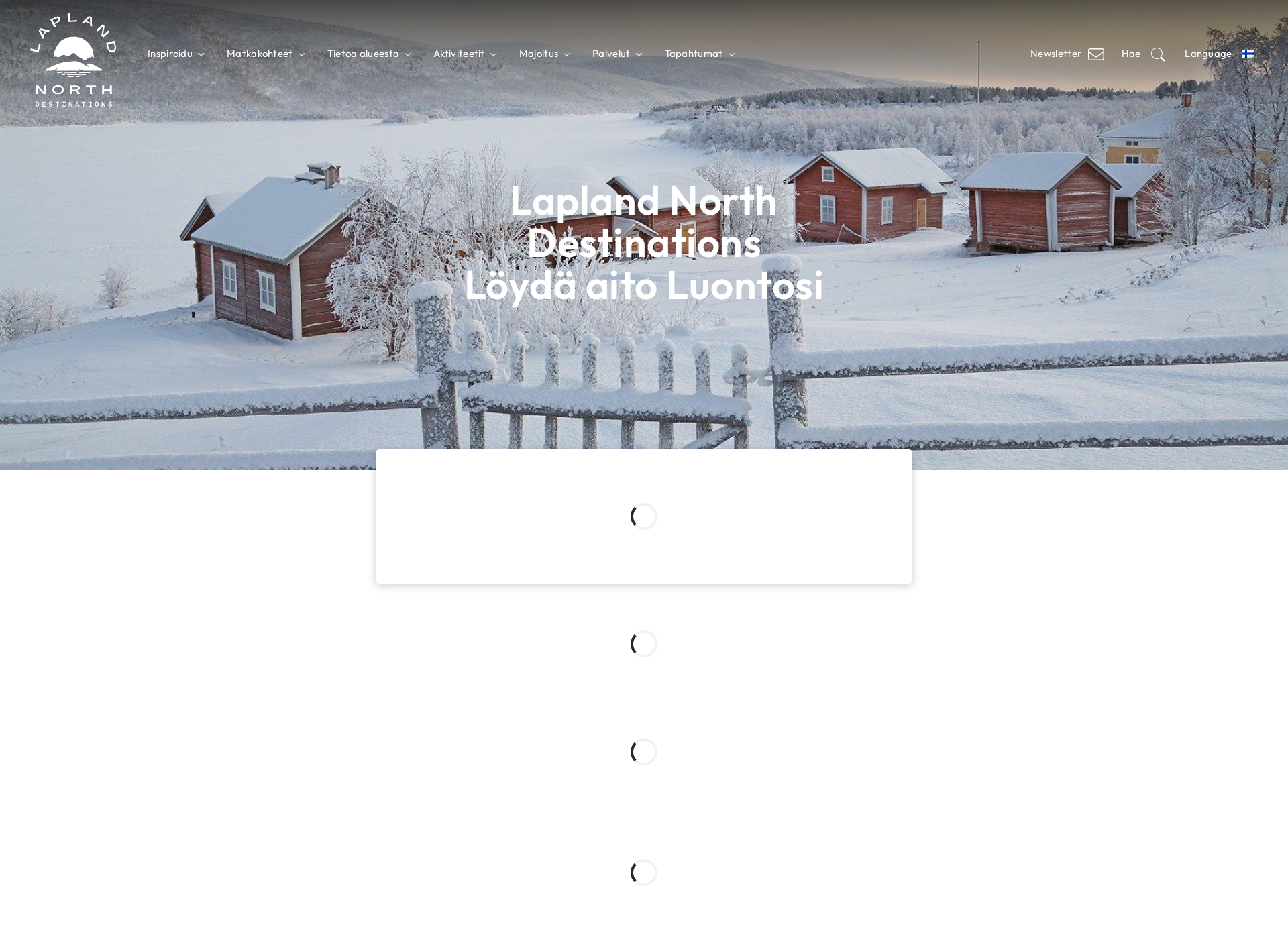 Skärmdump för inari-saariselka.fi