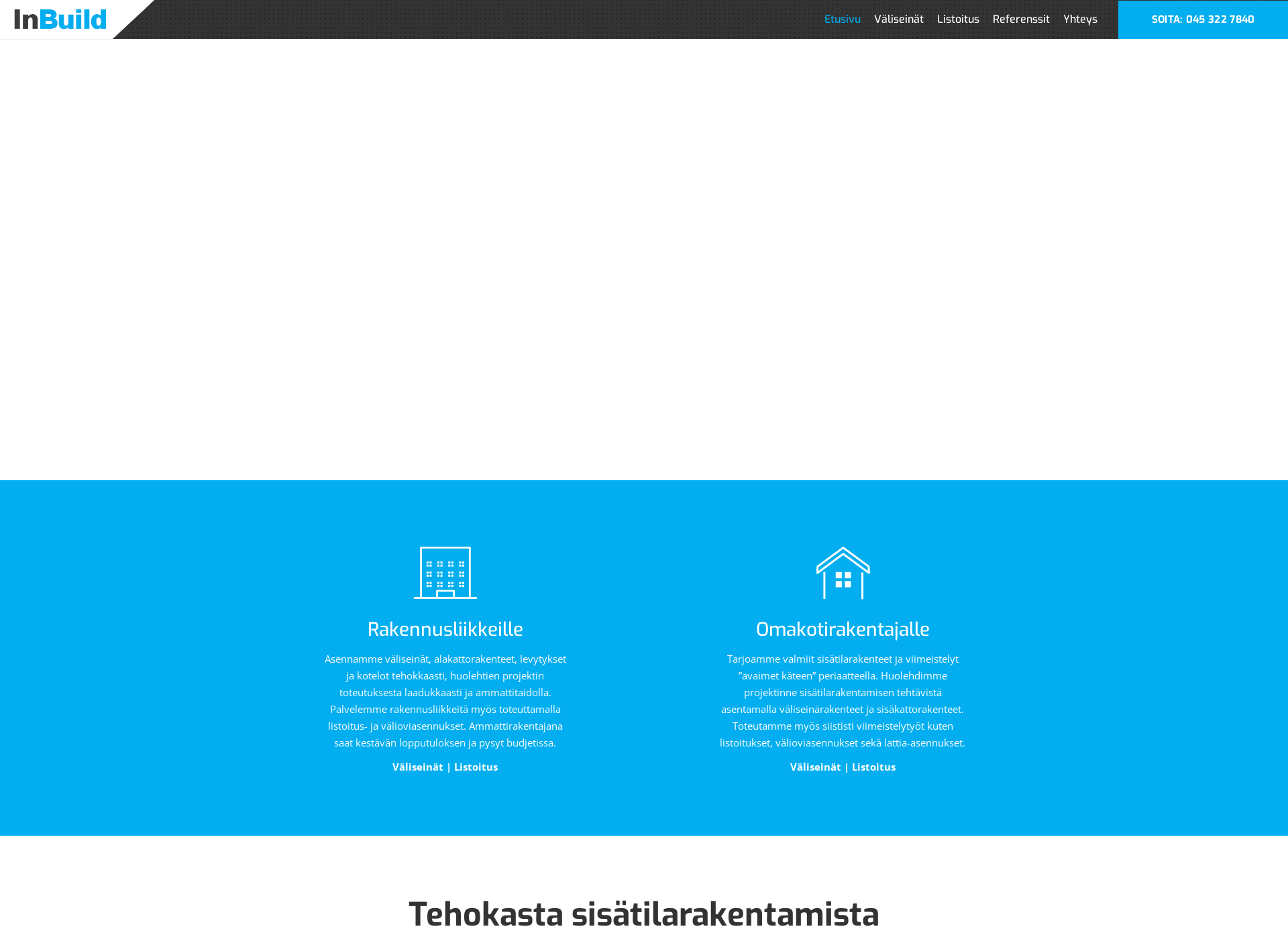 Skärmdump för inbuild.fi