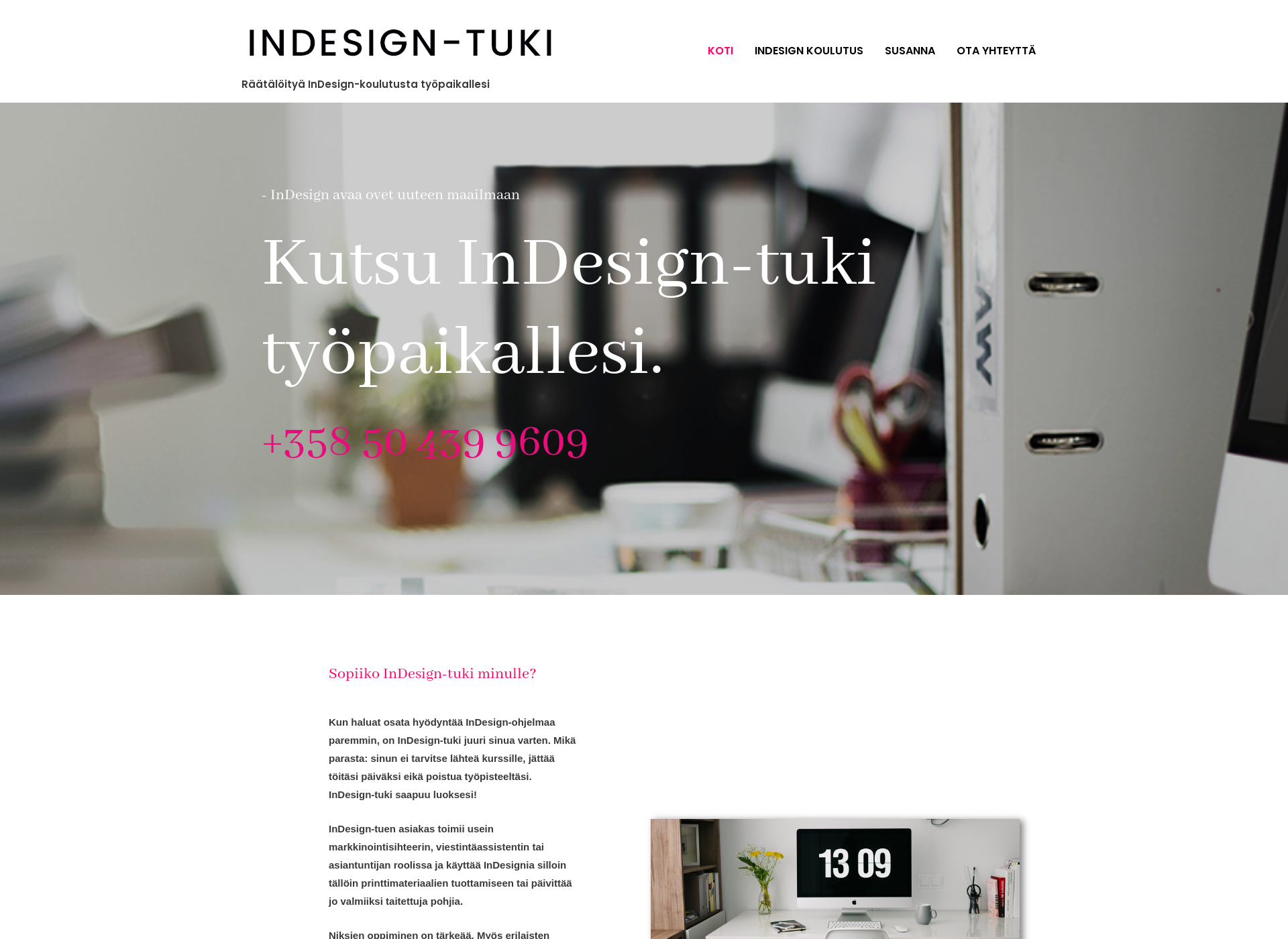 Screenshot for indesigntuki.fi