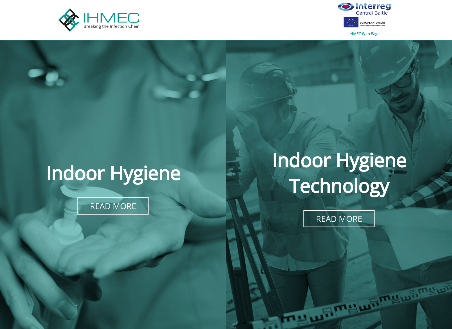 Skärmdump för indoorhygiene.fi