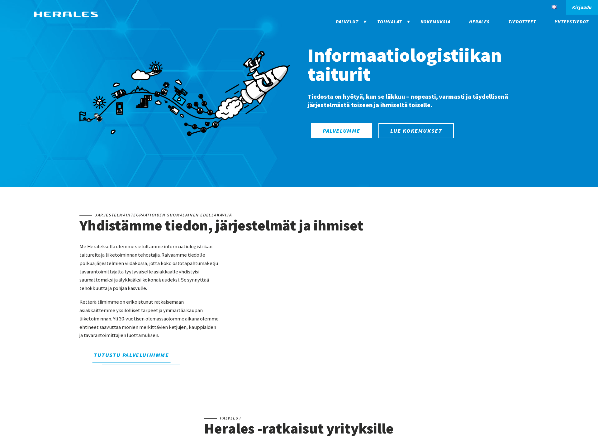 Screenshot for informaatiologistiikka.fi