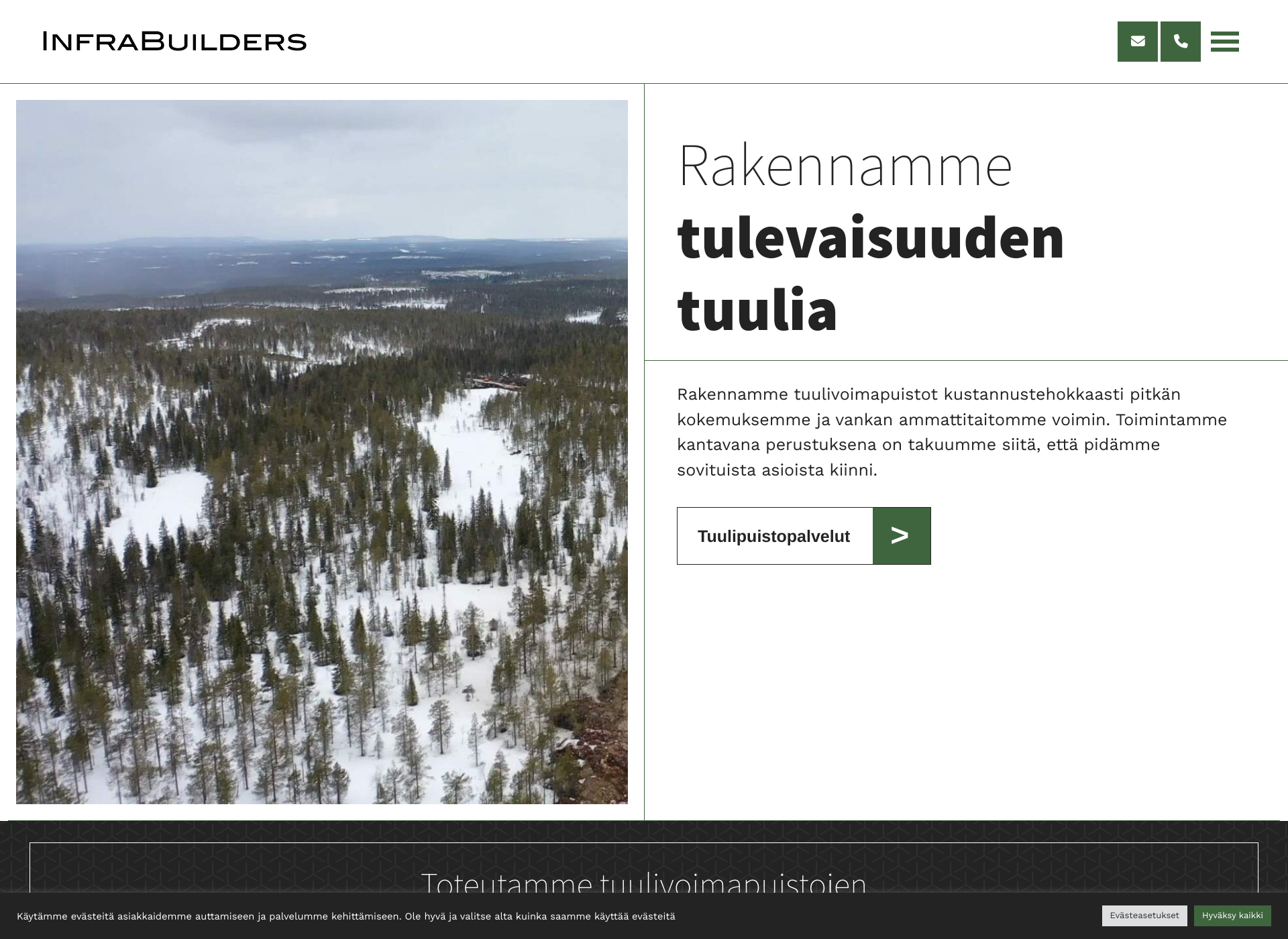 Näyttökuva infrabuilders.fi