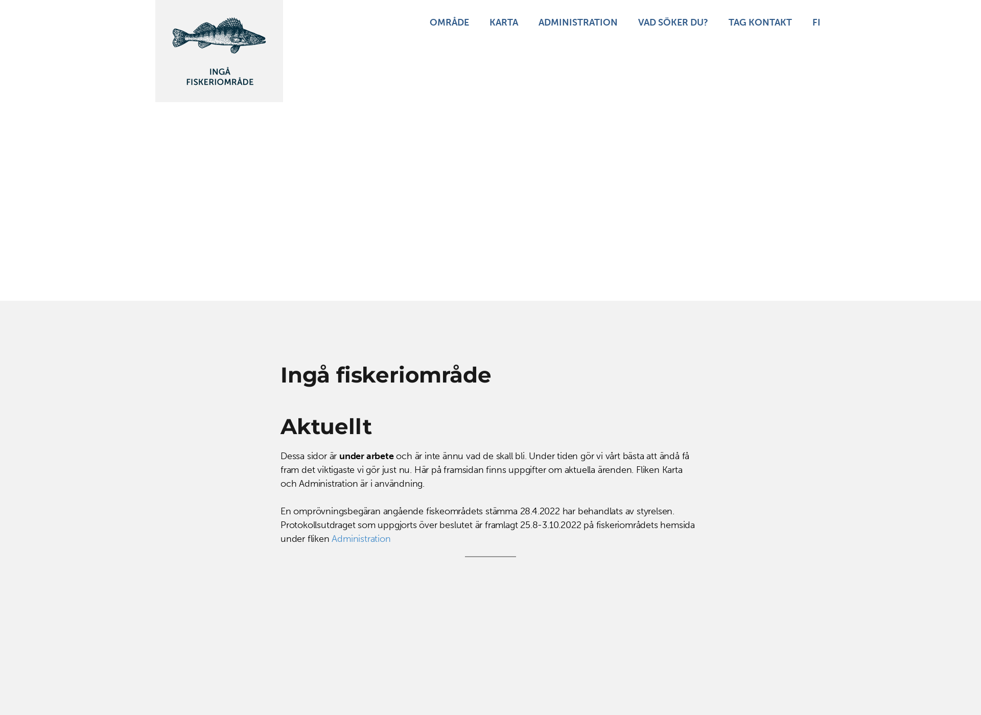 Skärmdump för ingafiskeriomrade.fi