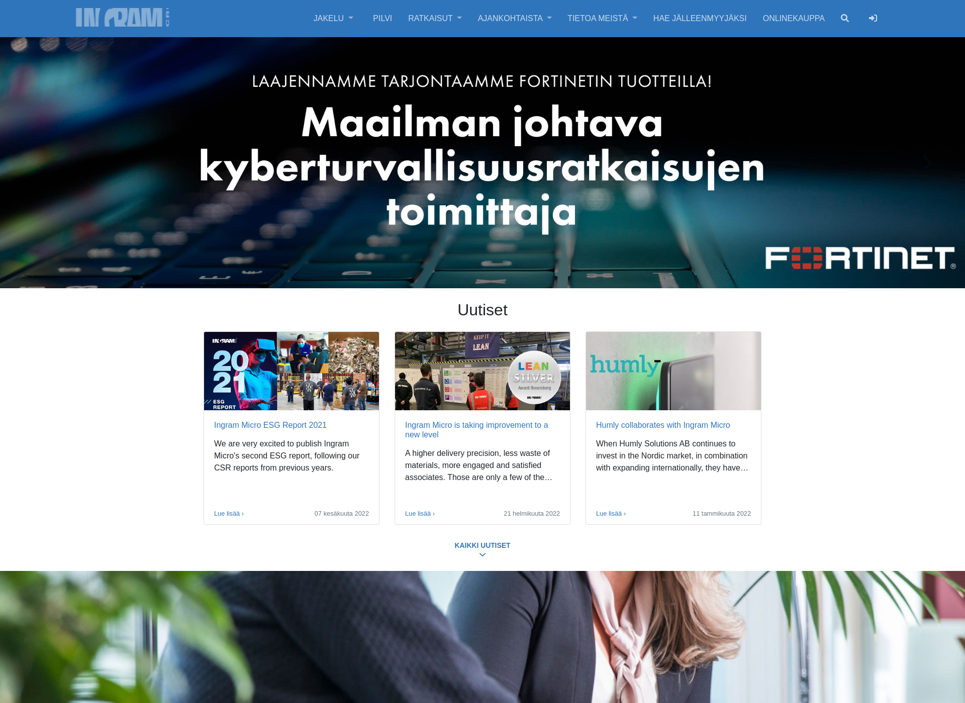 Skärmdump för ingrammicro.fi