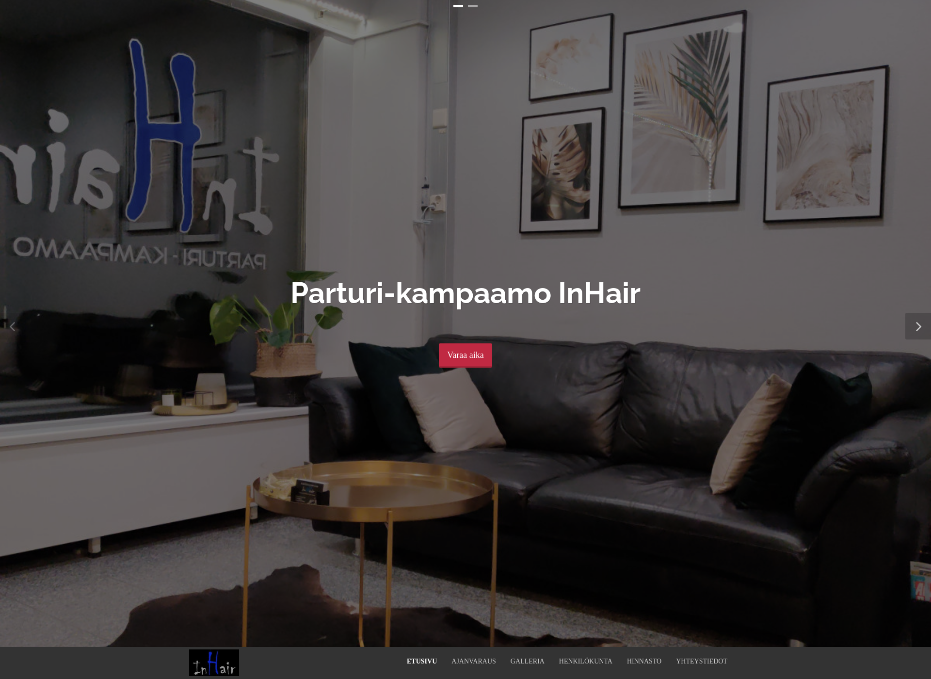 Screenshot for inhair.fi