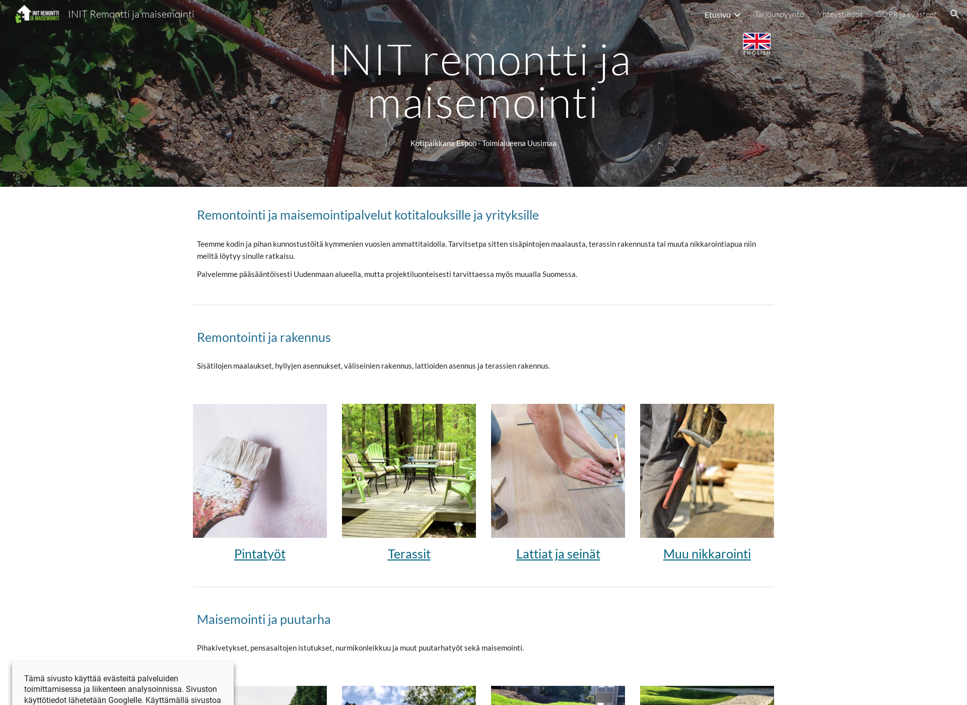 Screenshot for initinit.fi