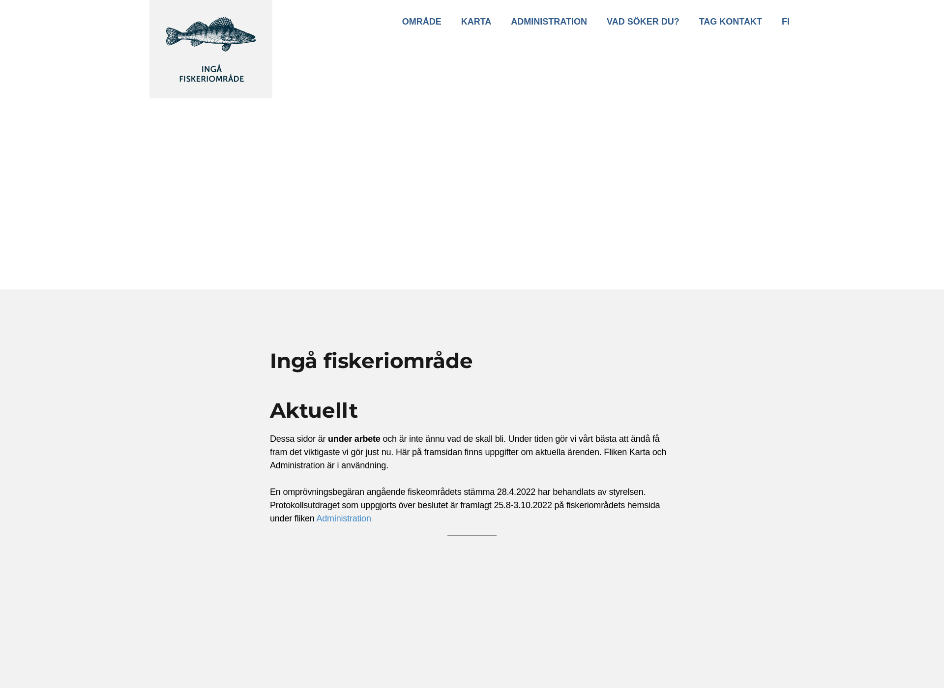 Skärmdump för inkoonkalatalousalue.fi
