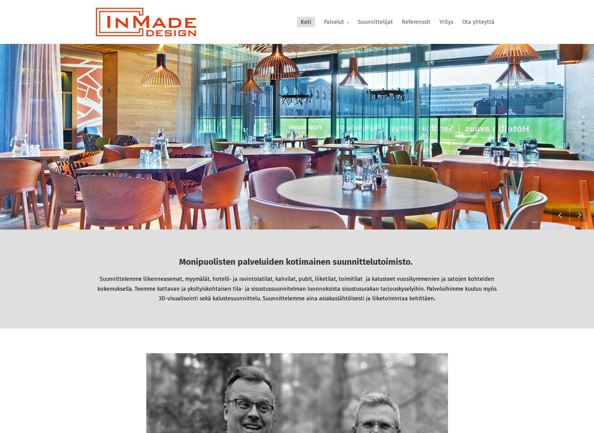 Screenshot for inmadedesign.fi
