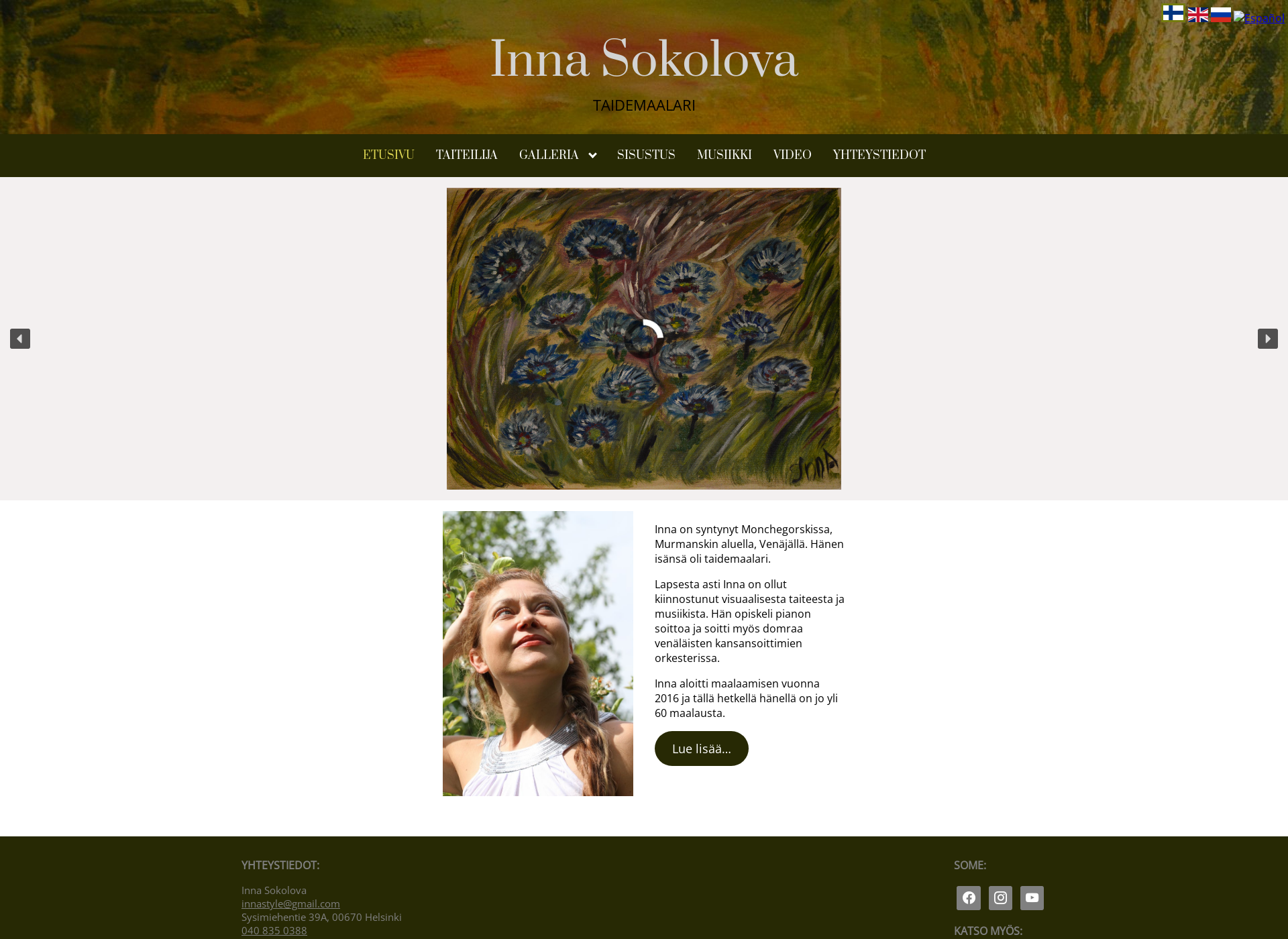 Screenshot for innasokolova.fi