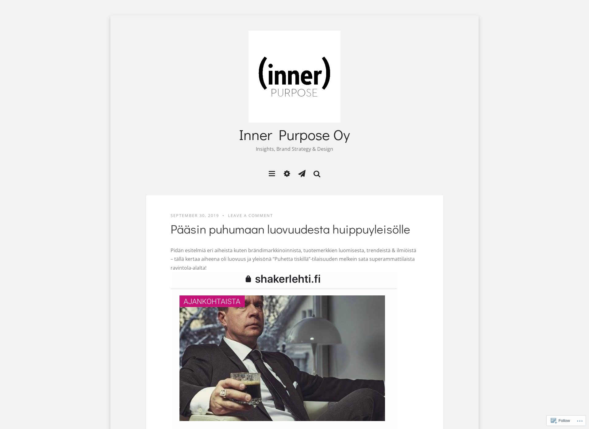 Screenshot for innerpurpose.fi