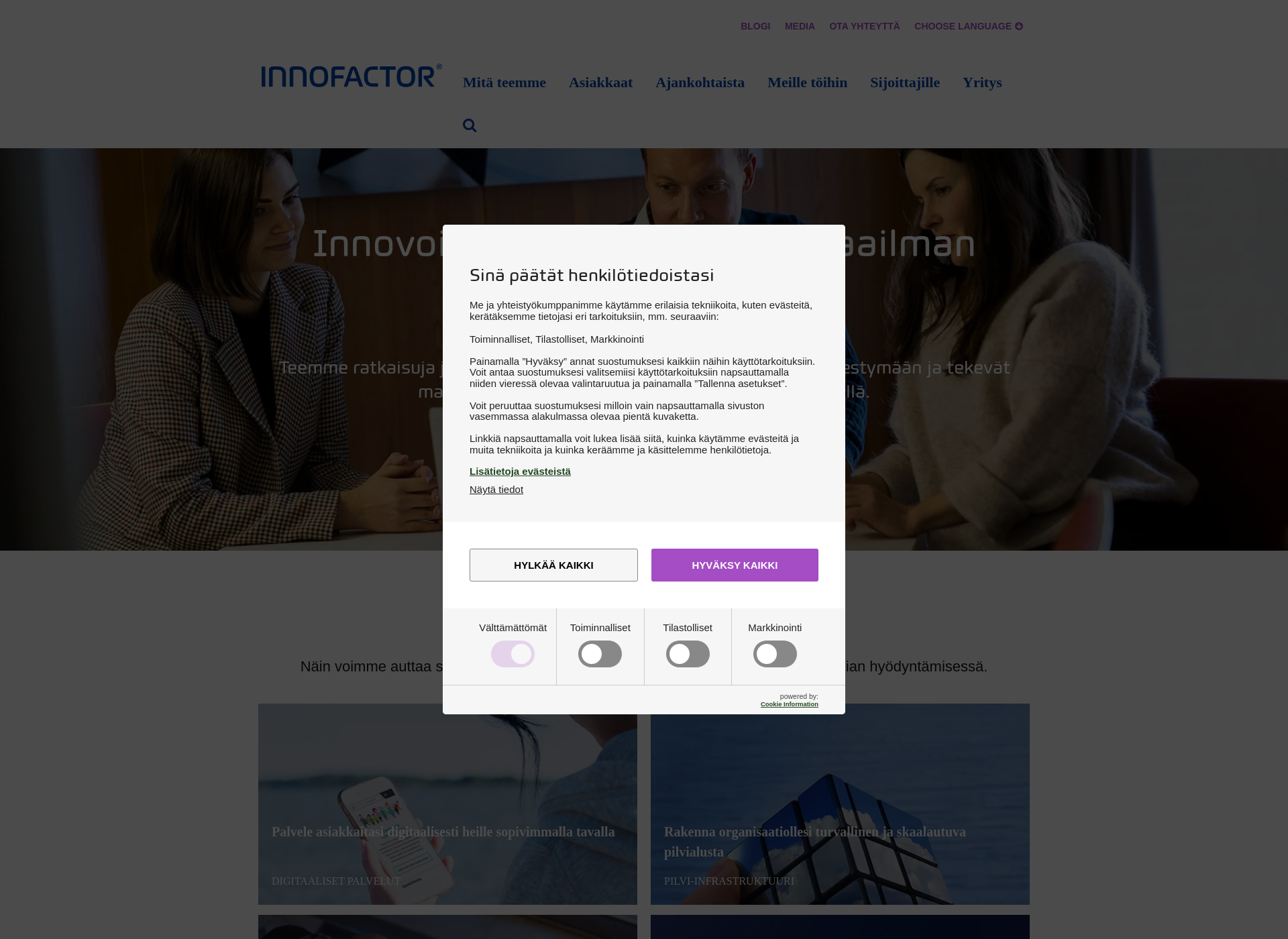 Screenshot for innofactor.fi