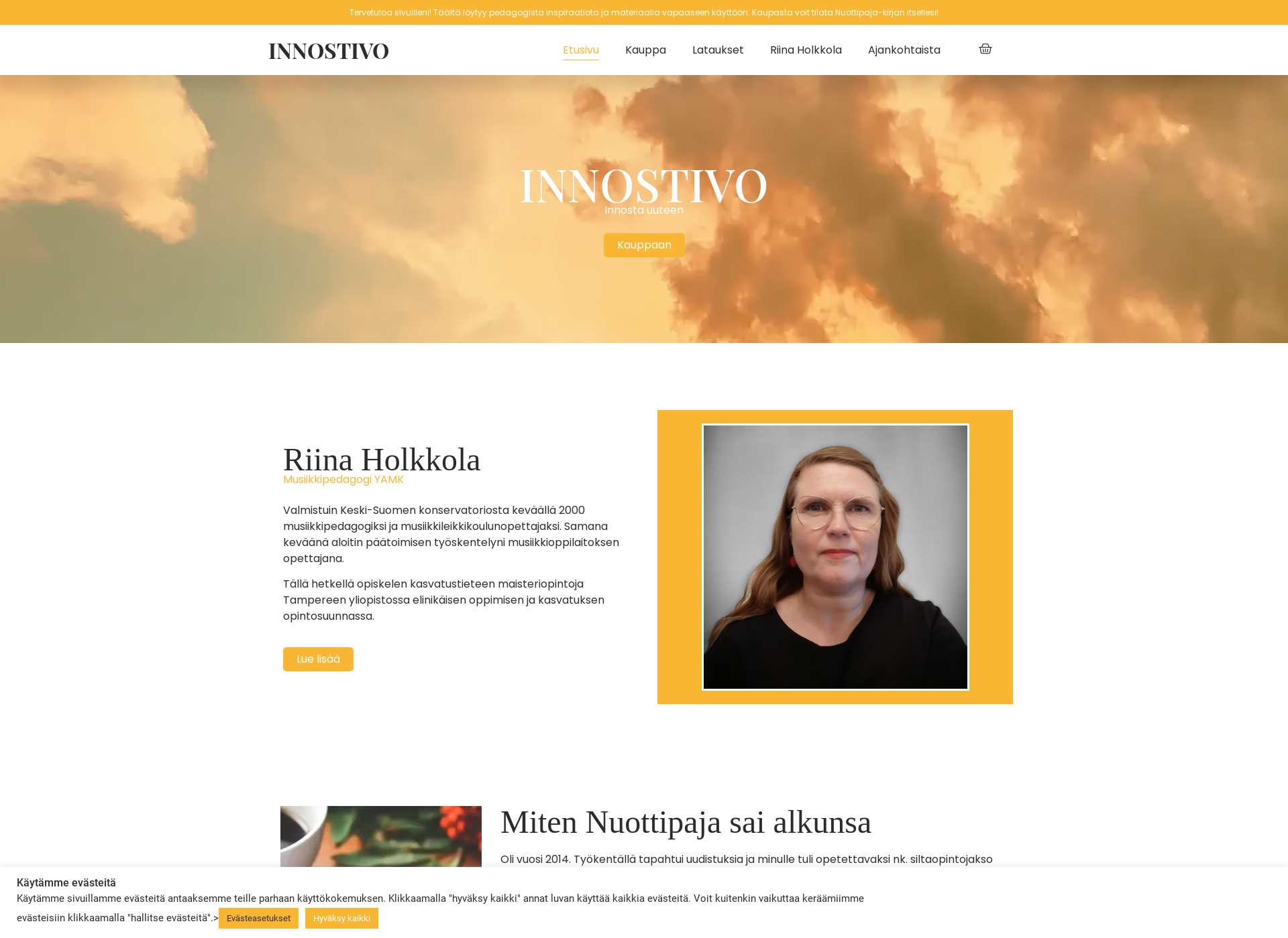 Skärmdump för innostivo.fi