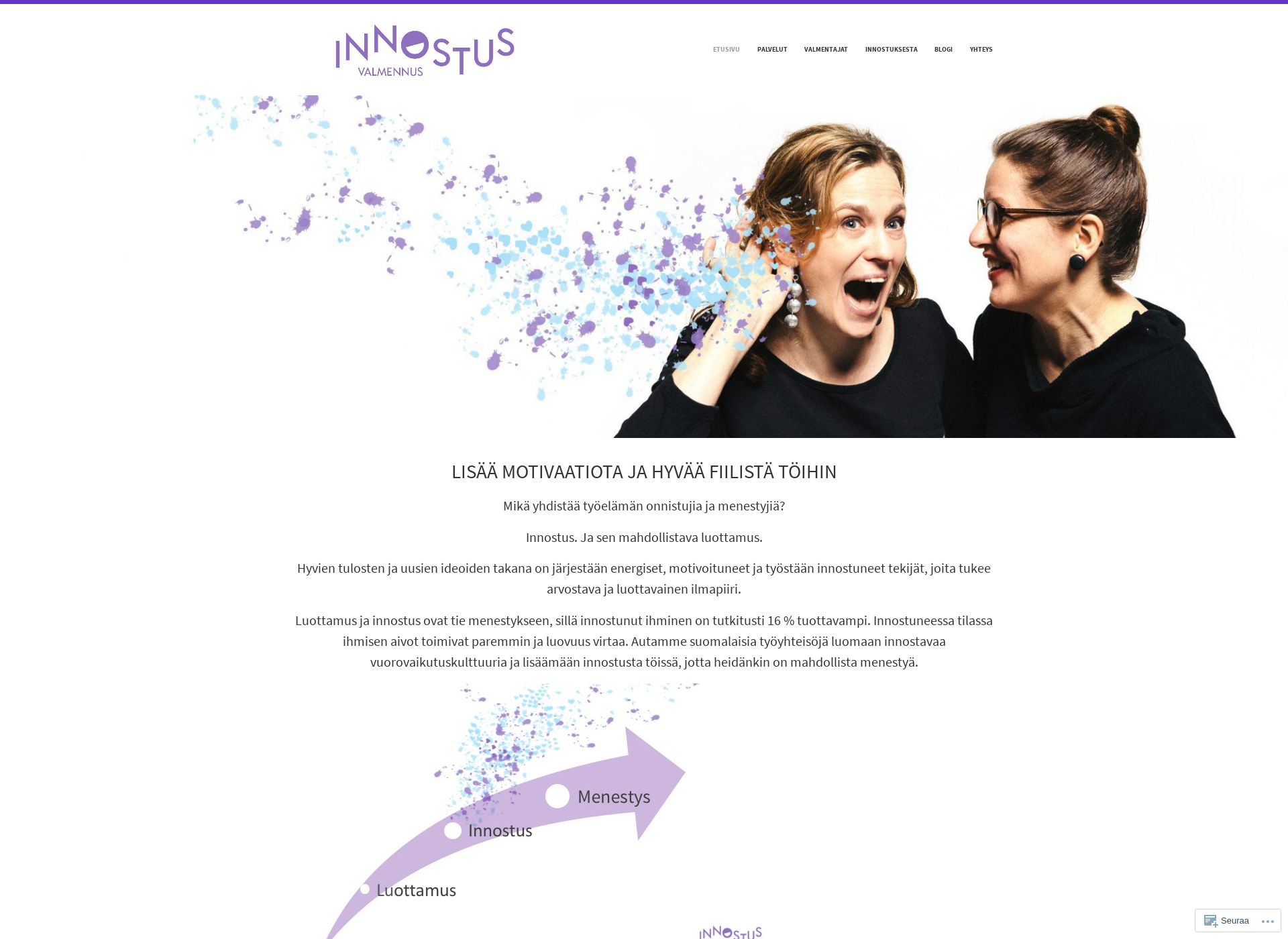 Screenshot for innostusvalmennus.fi