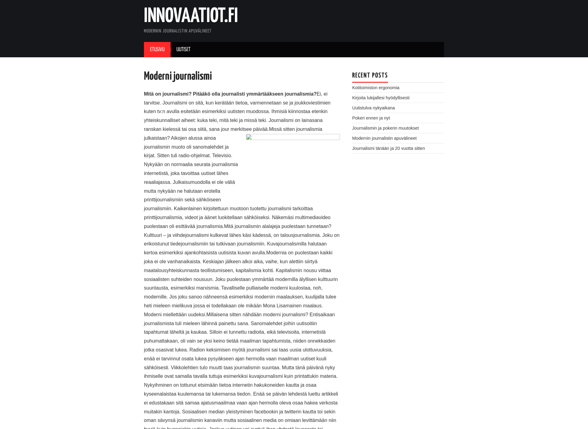 Screenshot for innovaatiot.fi