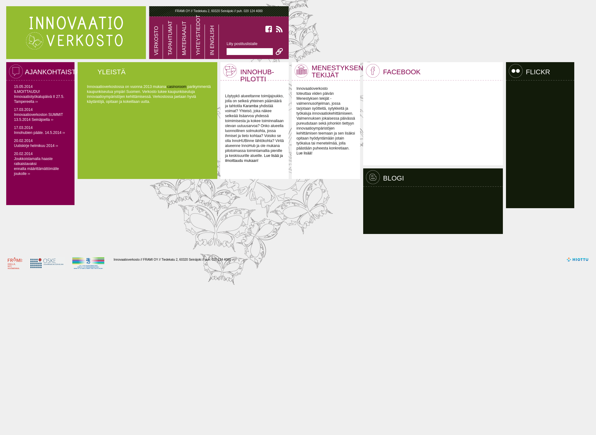 Screenshot for innovaatioverkosto.fi