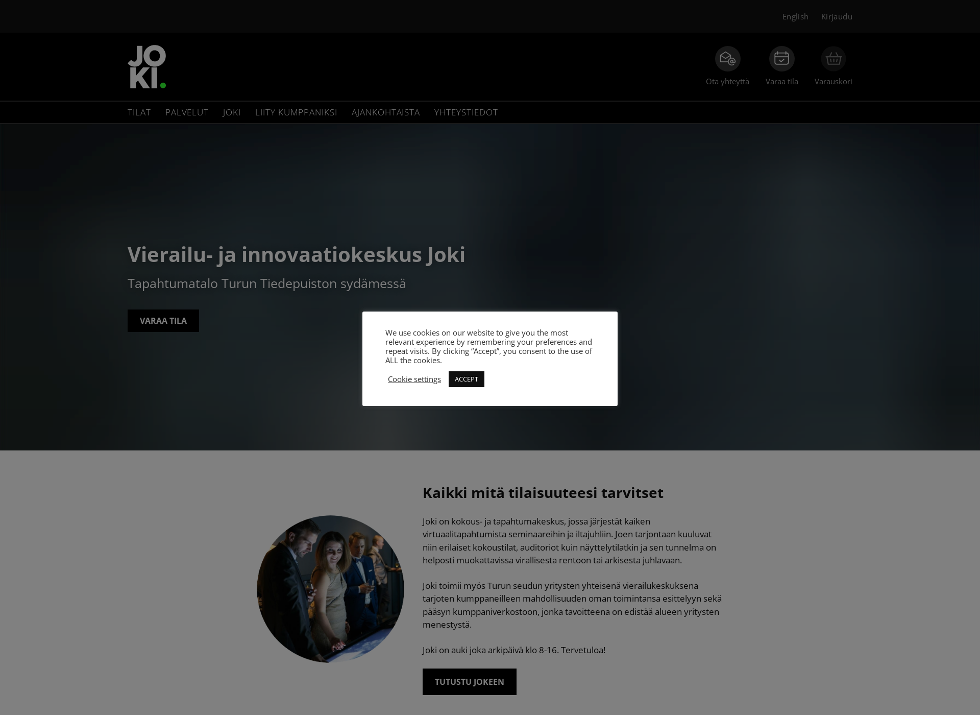 Skärmdump för innovationcentreturku.fi
