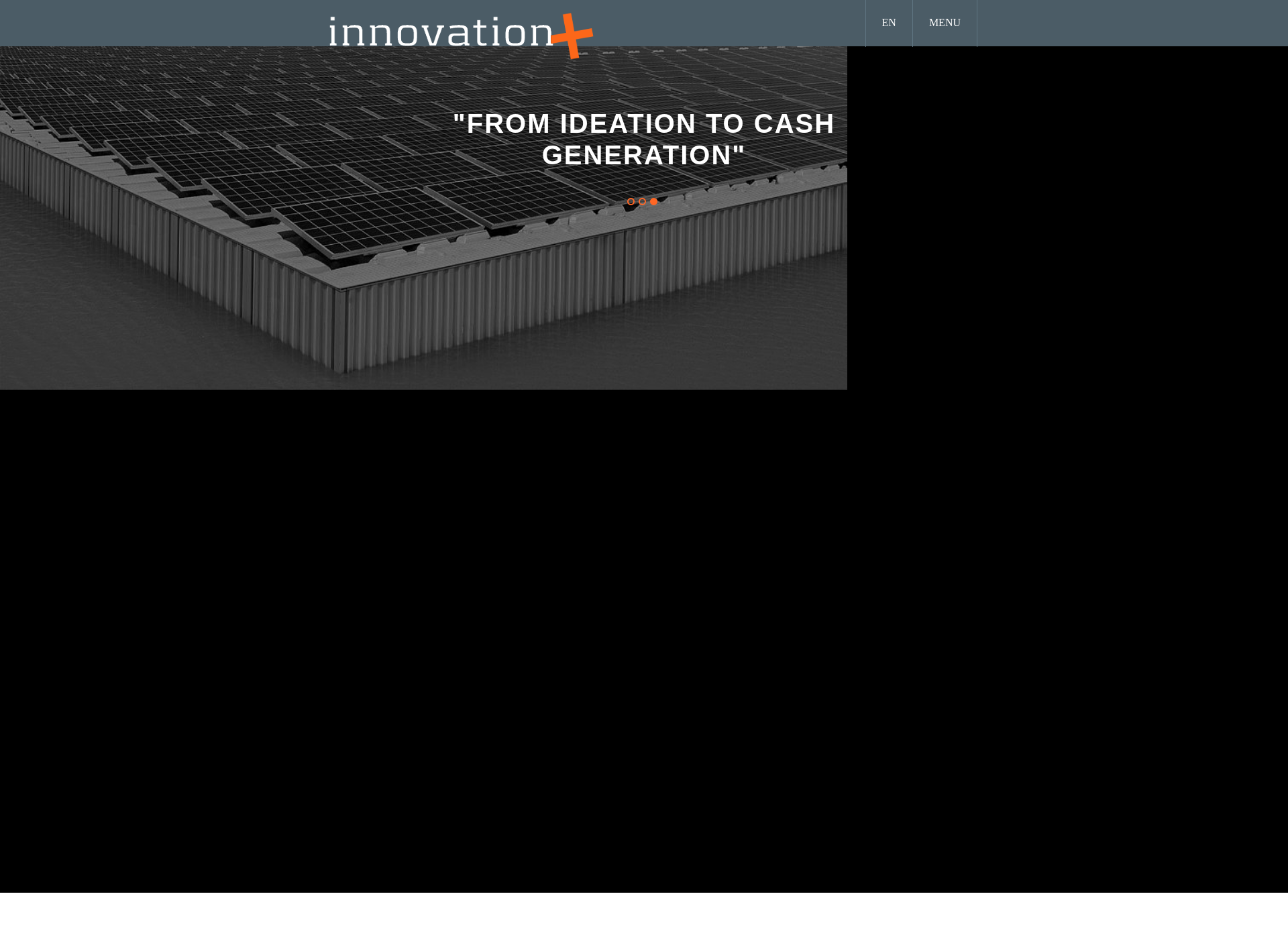 Skärmdump för innovationplus.fi