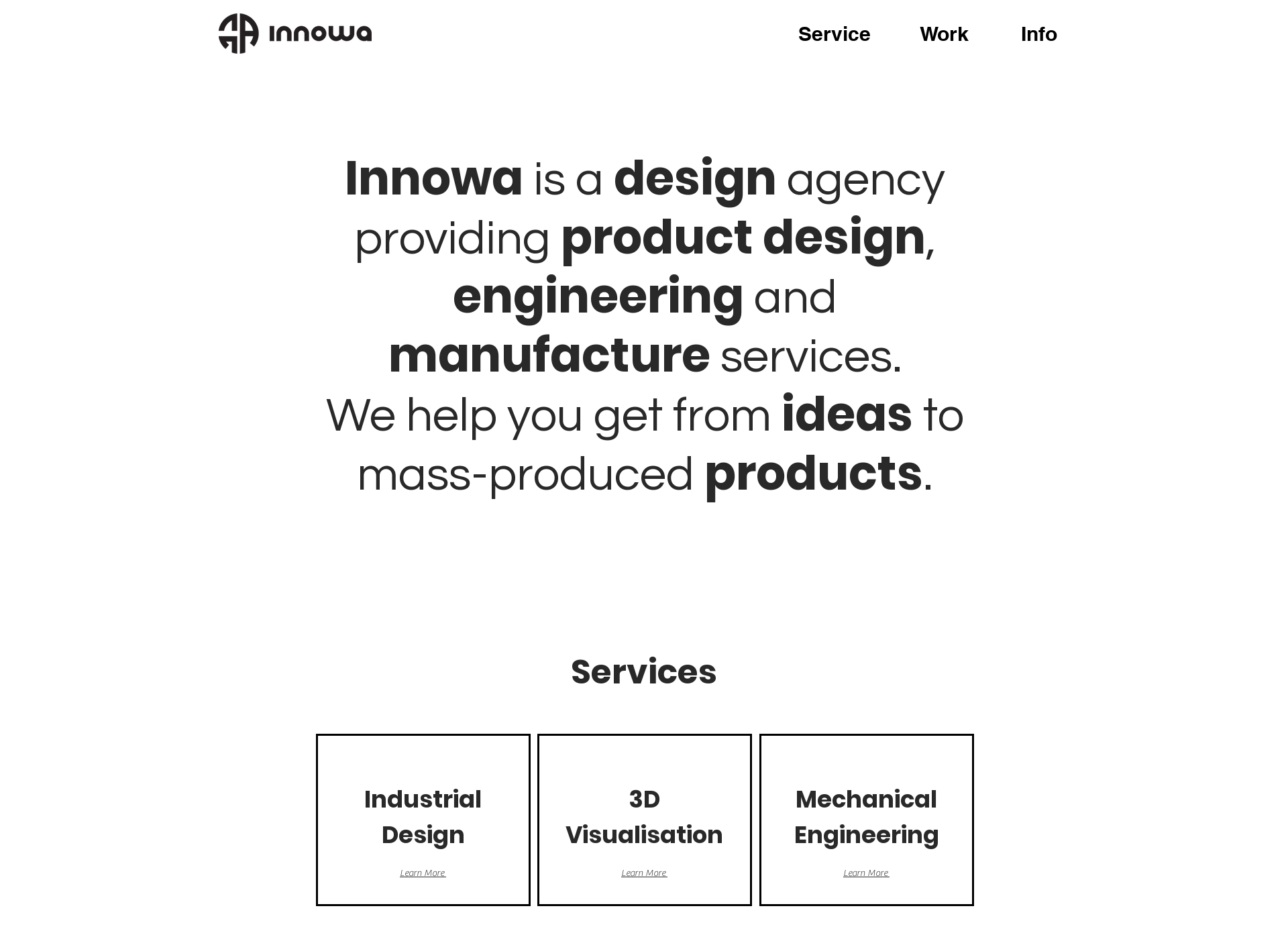 Skärmdump för innowadesign.com