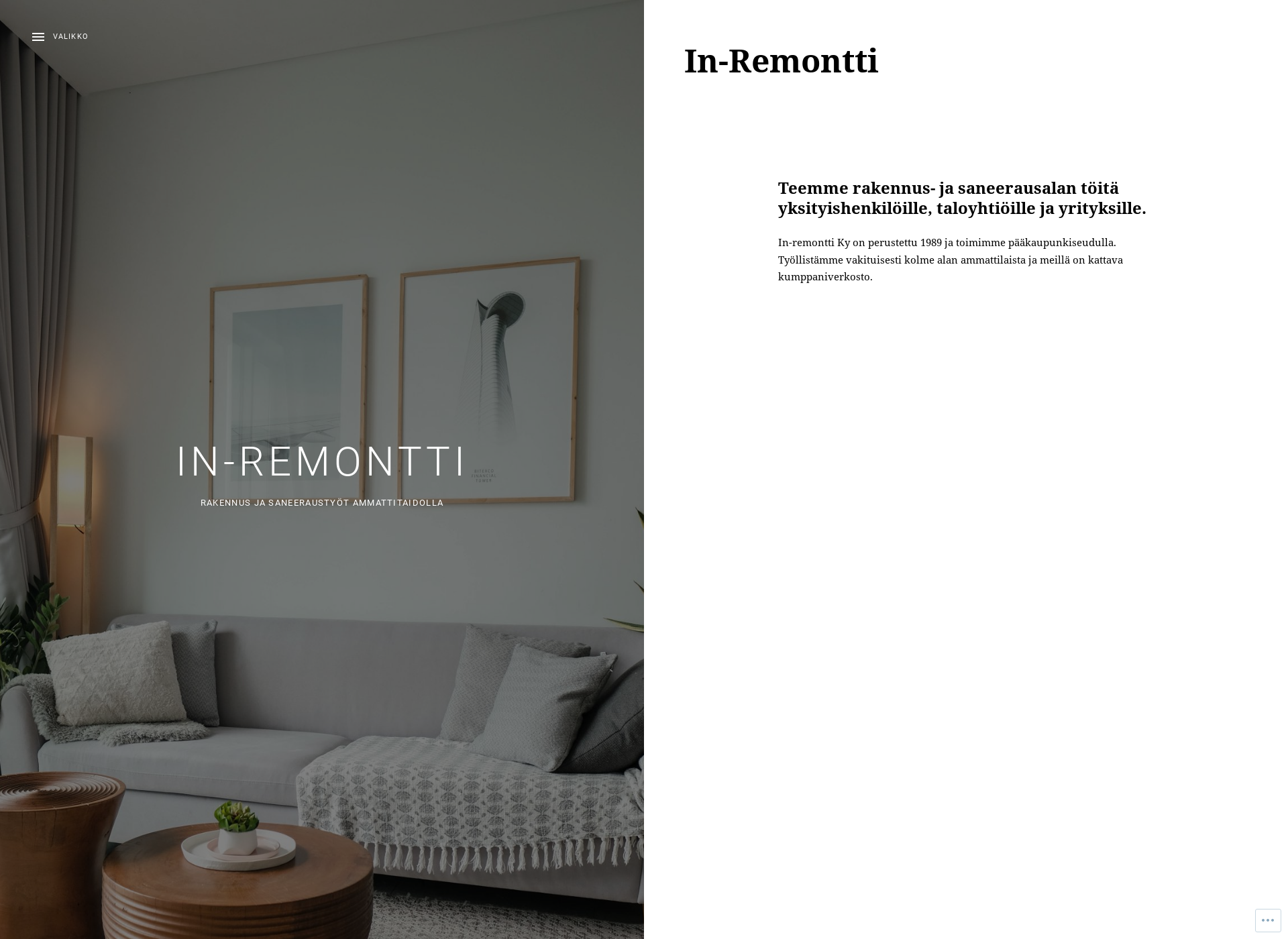 Screenshot for inremontti.fi