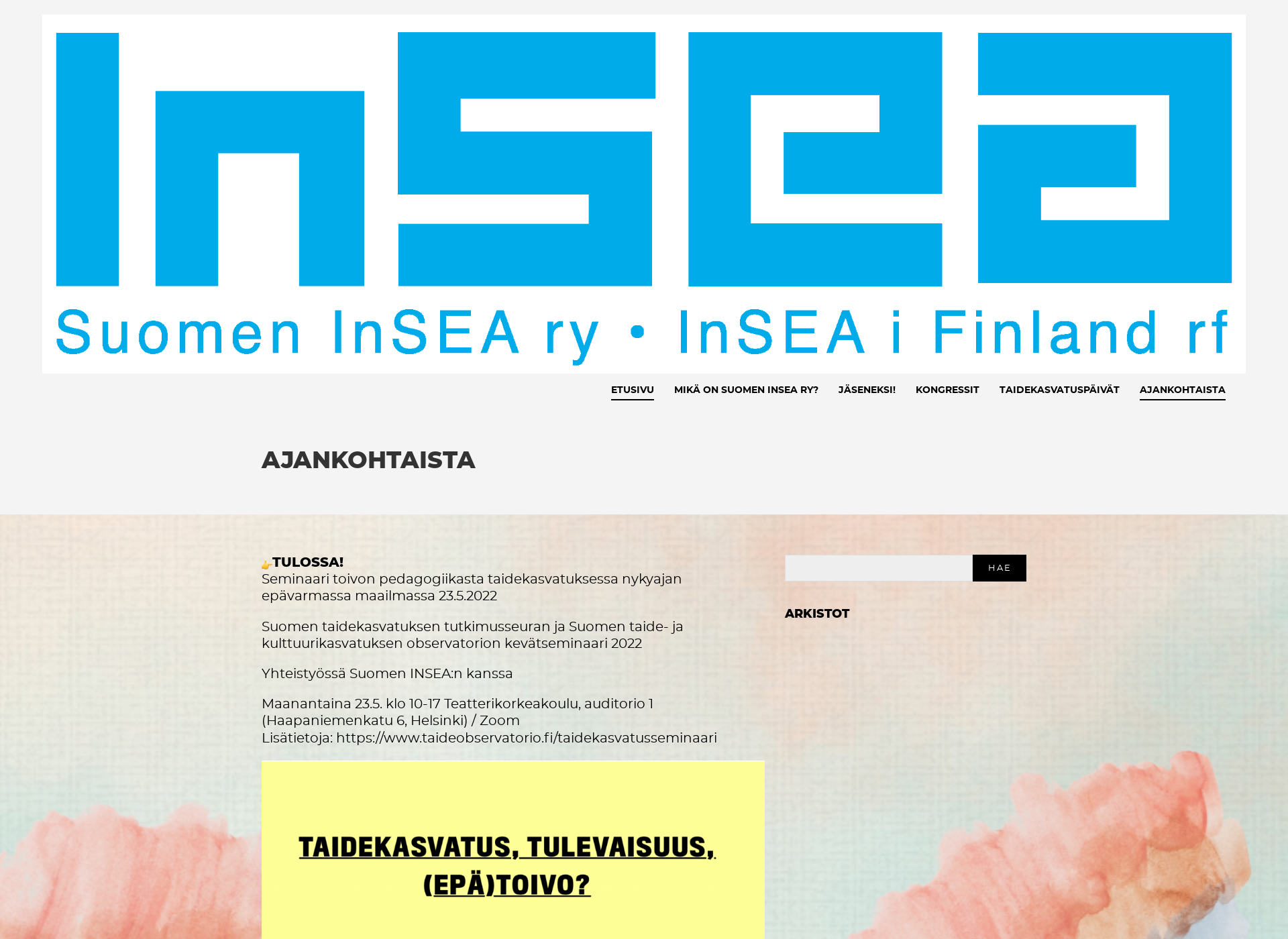 Screenshot for inseafinland.fi