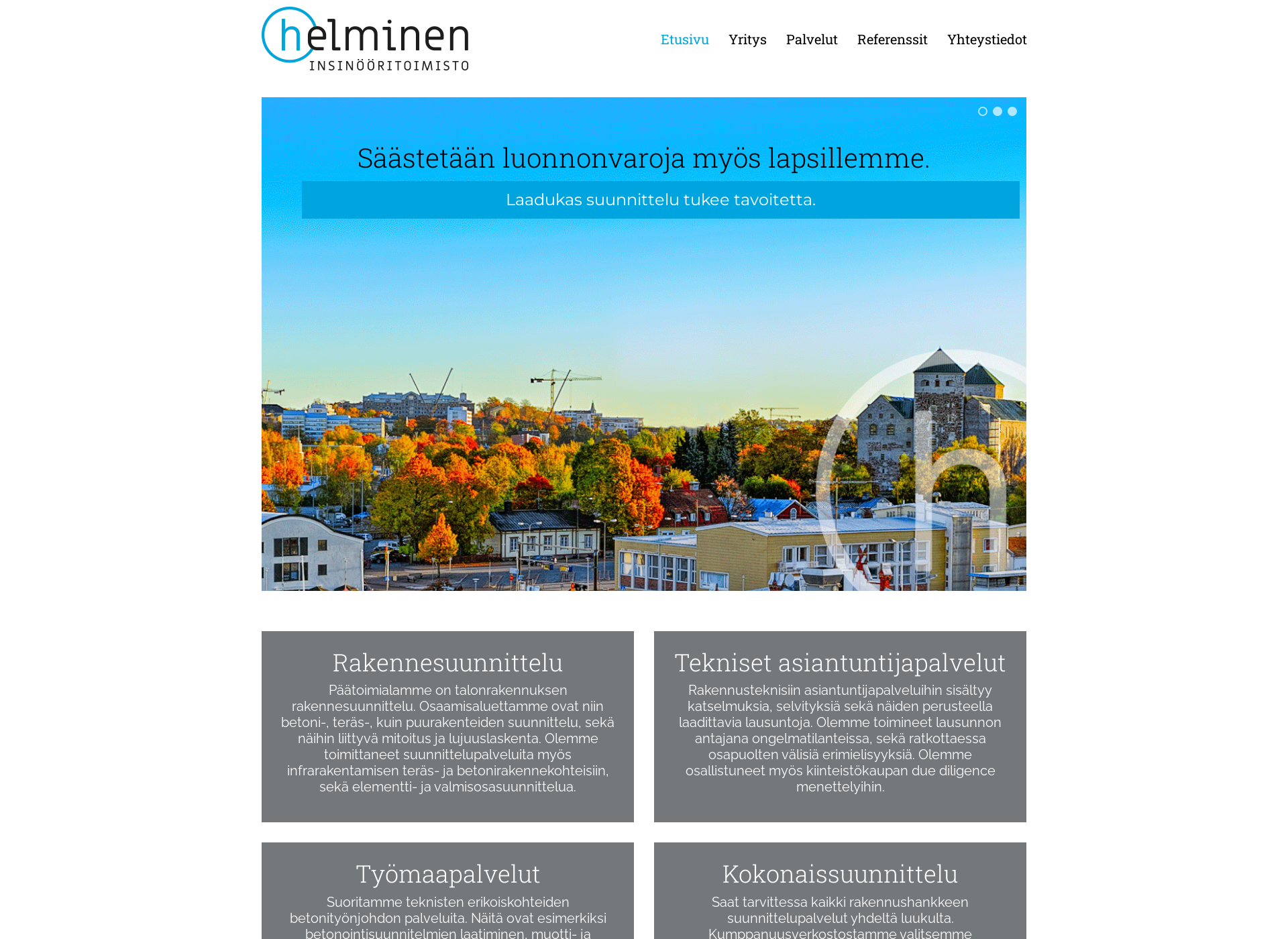 Screenshot for insinööritoimistohelminen.fi