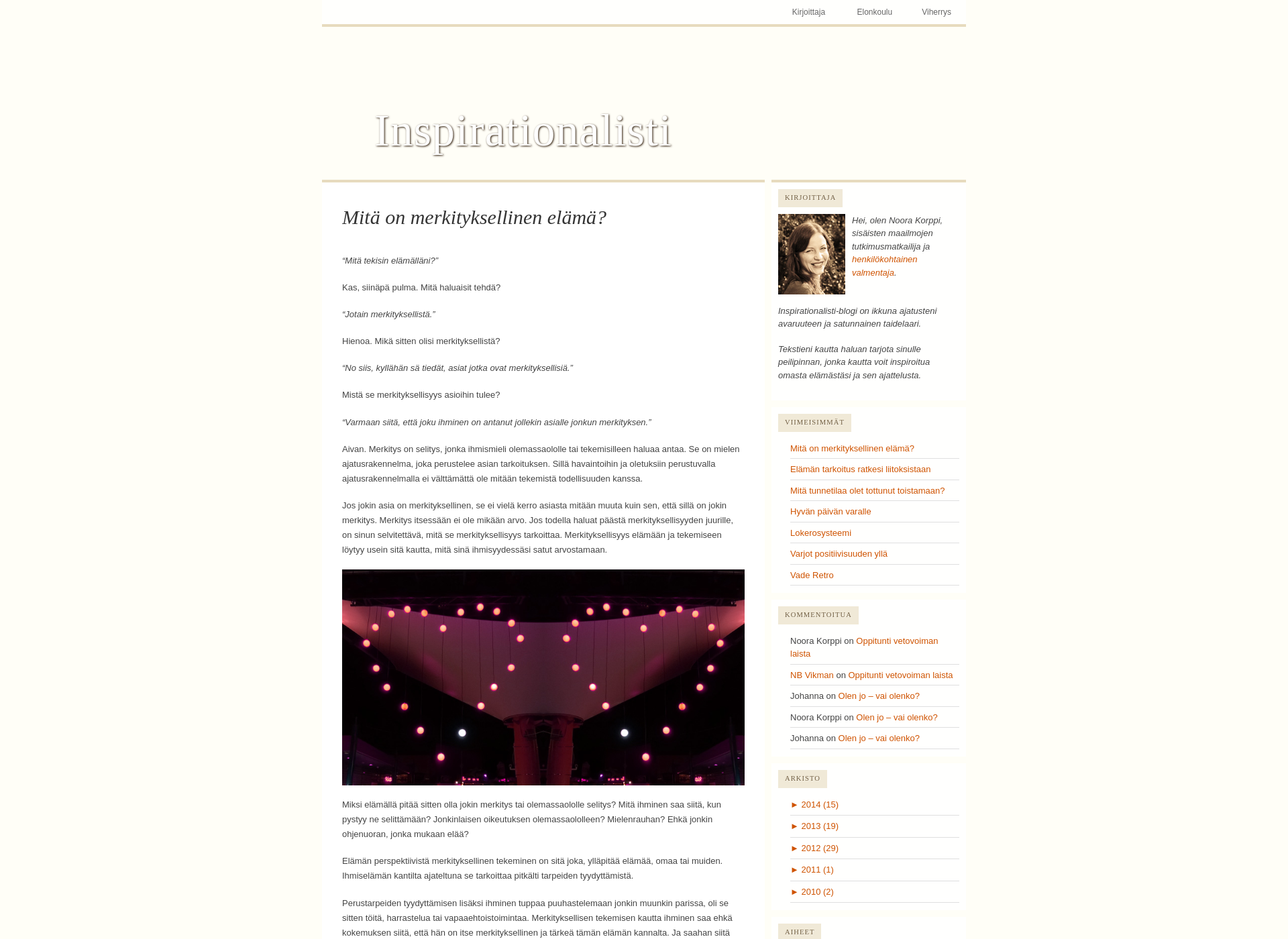 Screenshot for inspirationalisti.fi