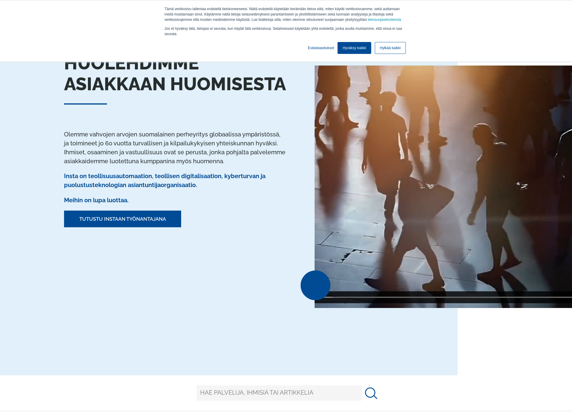 Skärmdump för insta.fi