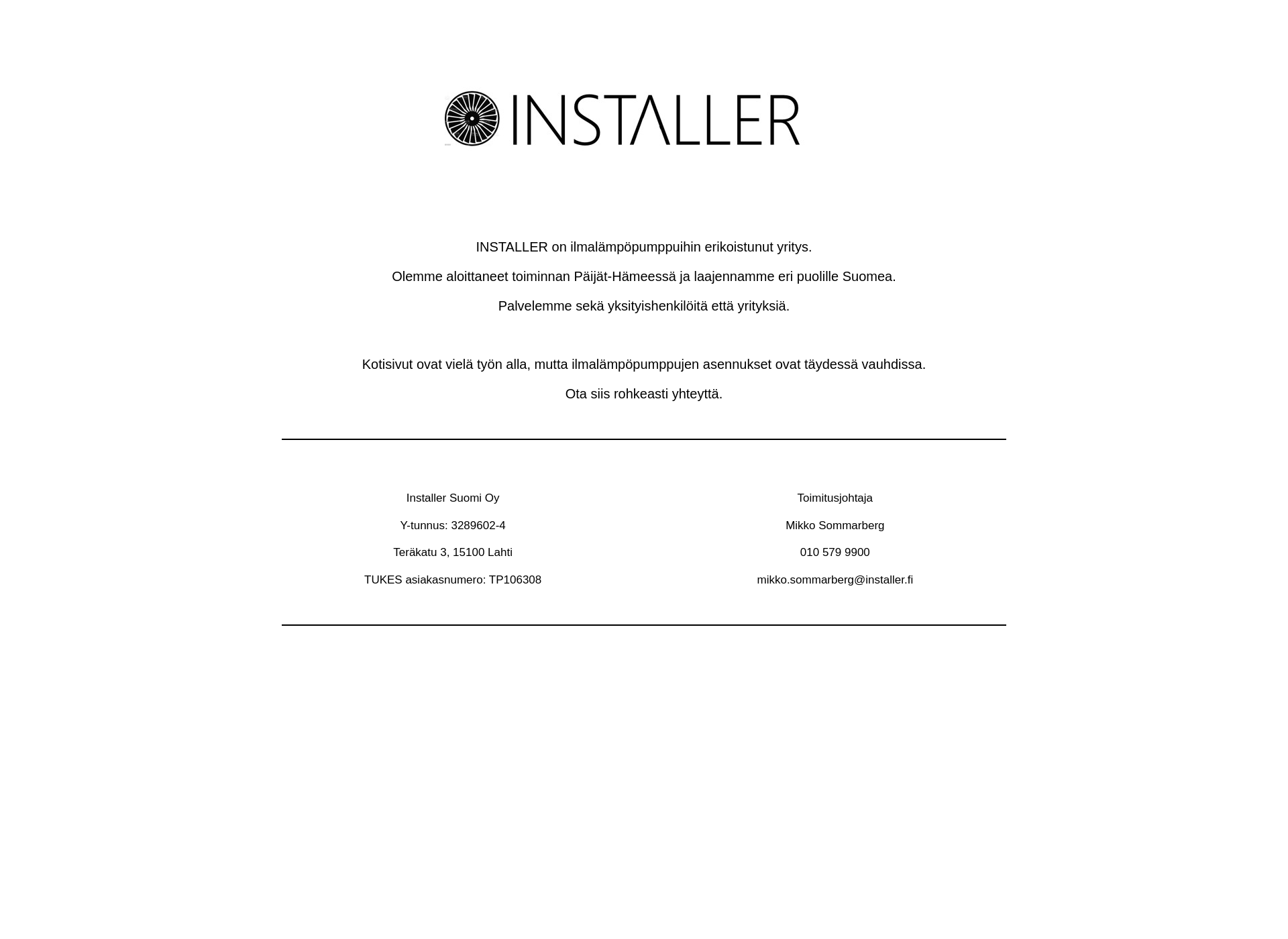Screenshot for installer.fi