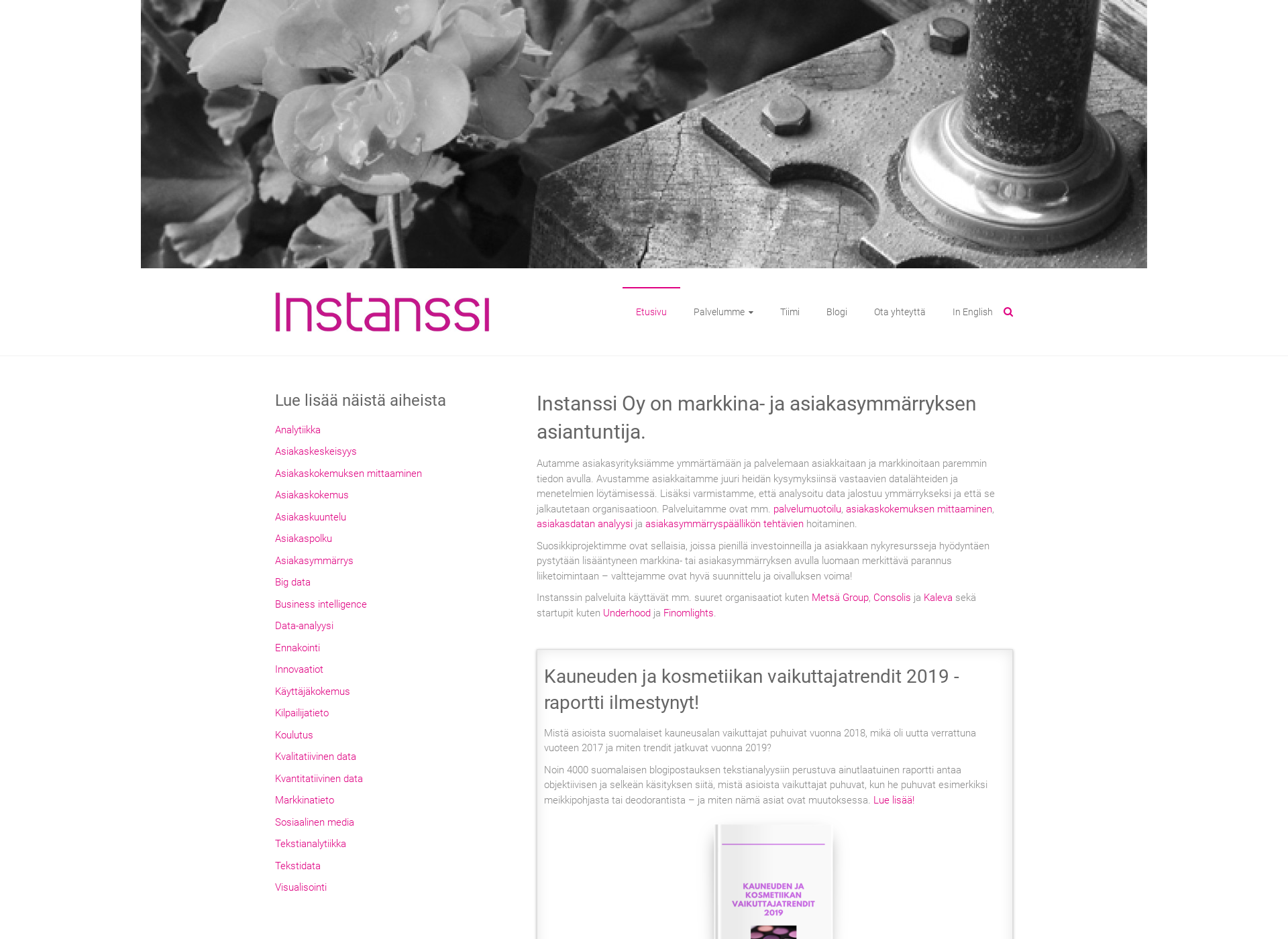 Screenshot for instanssi.fi