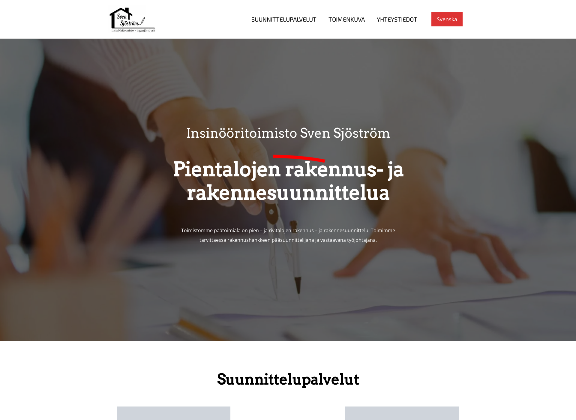Skärmdump för insto-sjostrom.fi