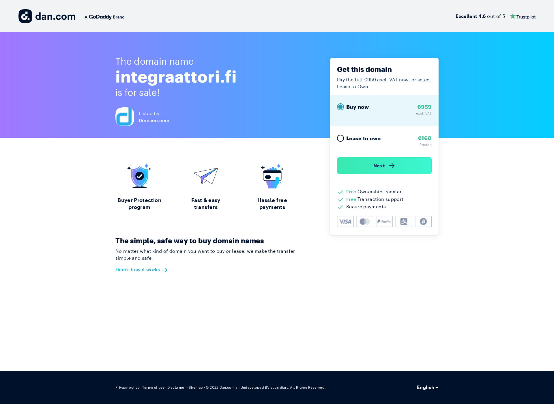 Screenshot for integraattori.fi