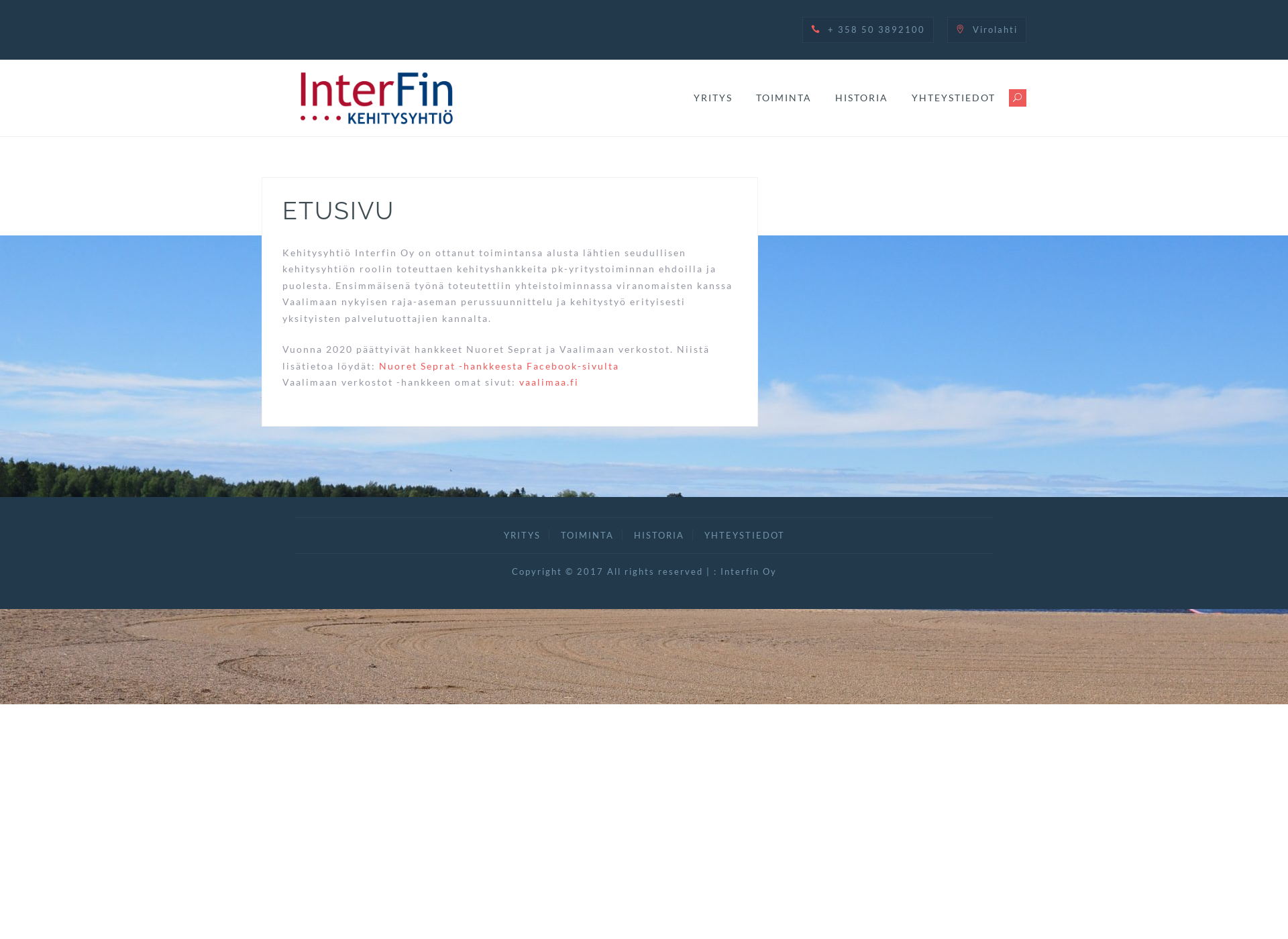 Screenshot for interfin.fi